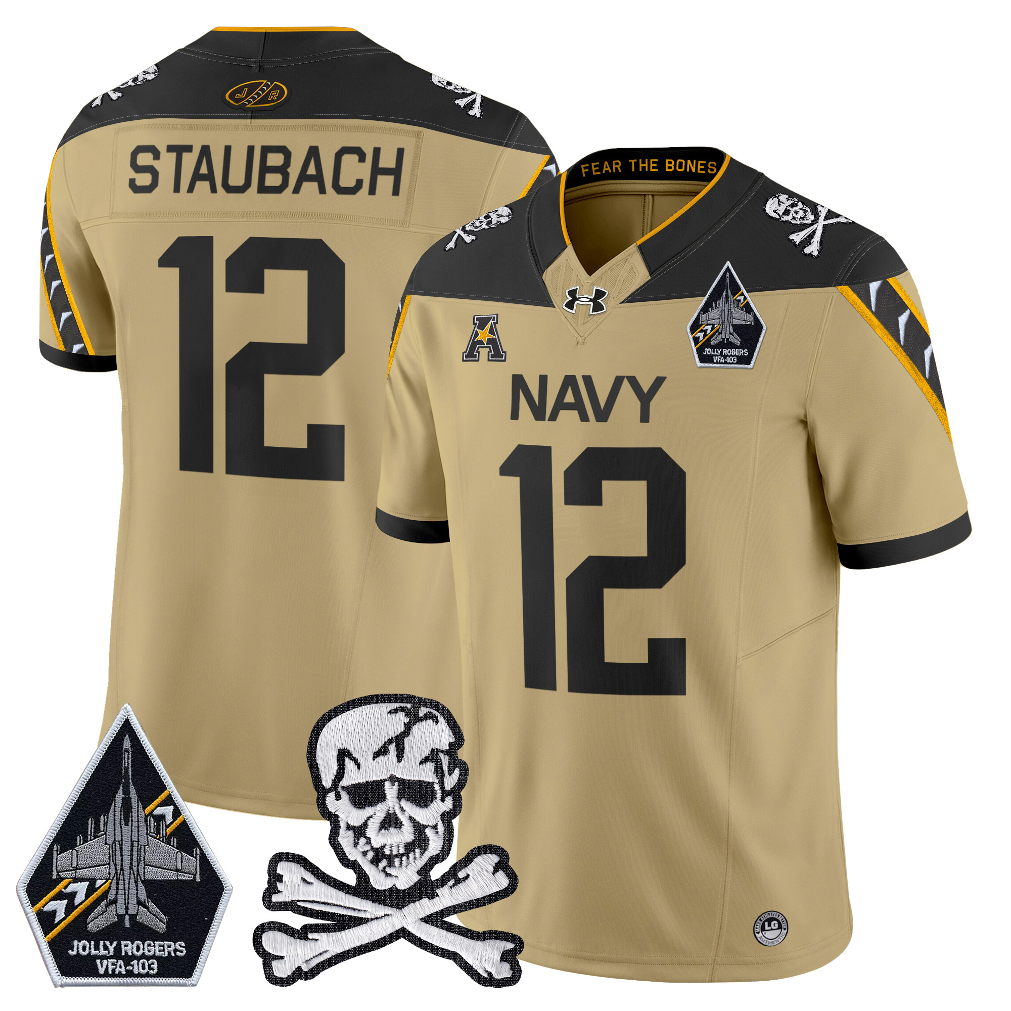 Men's Navy Midshipmen 2025 Vapor Limited Jersey - All Stitched