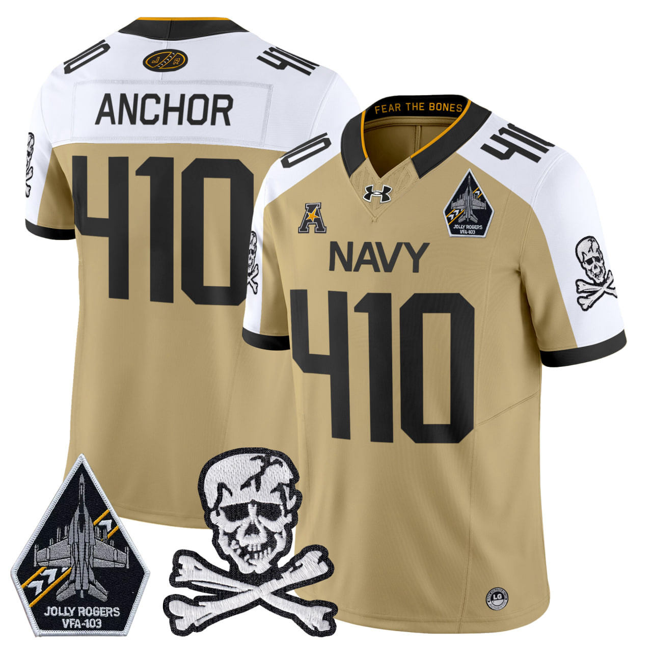 Men's Navy Midshipmen 2025 Vapor Limited Jersey - All Stitched