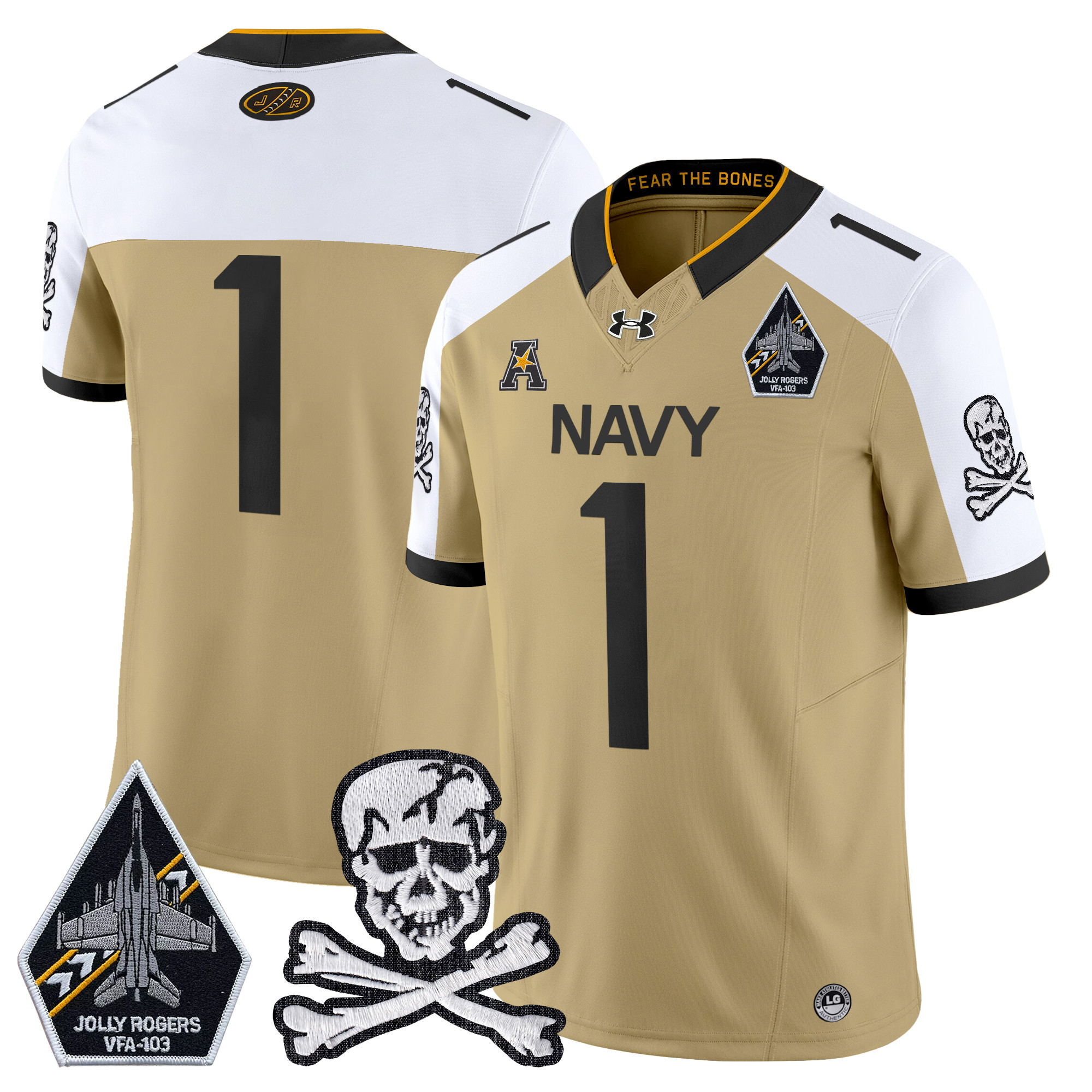 Men's Navy Midshipmen 2025 Vapor Limited Jersey - All Stitched