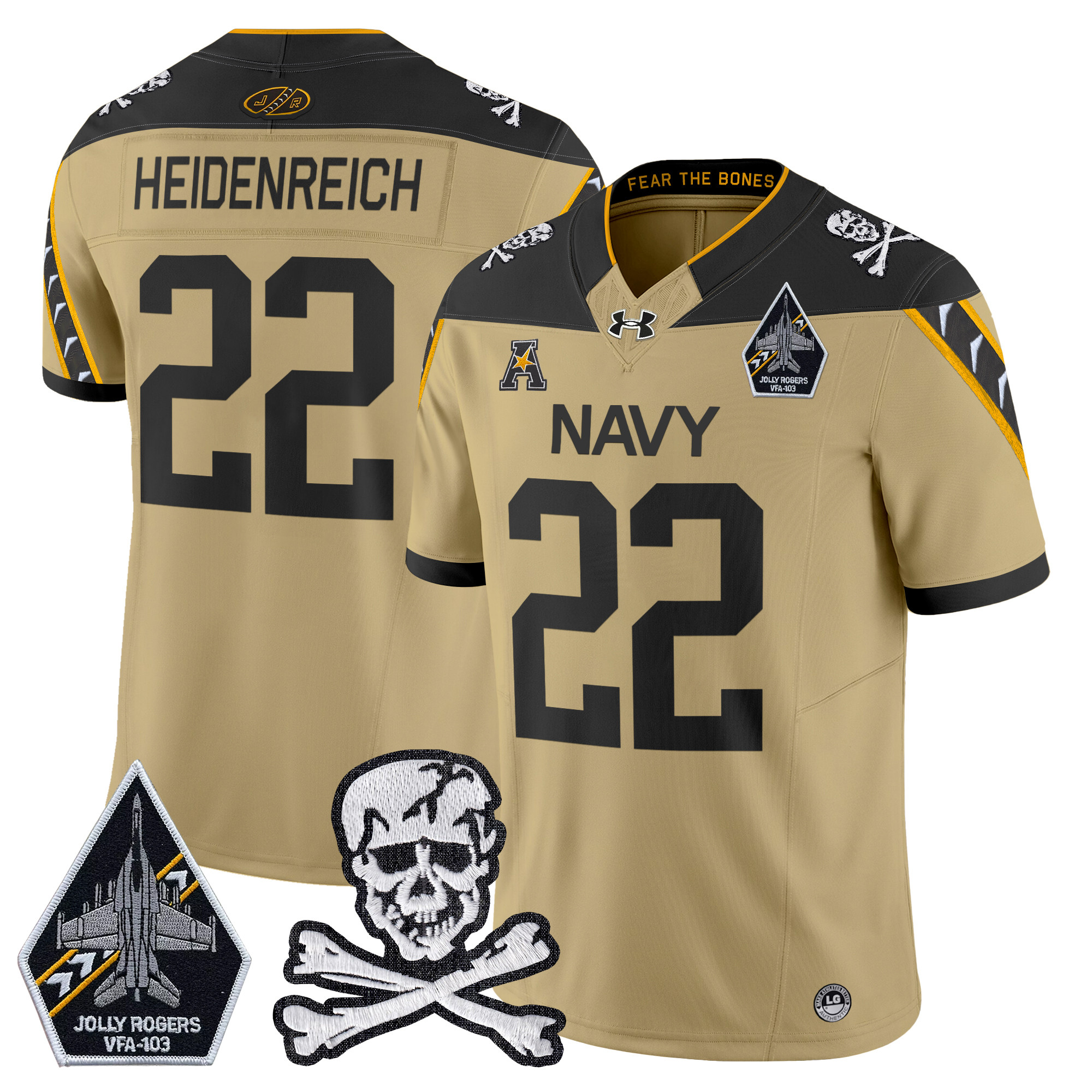 Men's Navy Midshipmen 2025 Vapor Limited Jersey - All Stitched