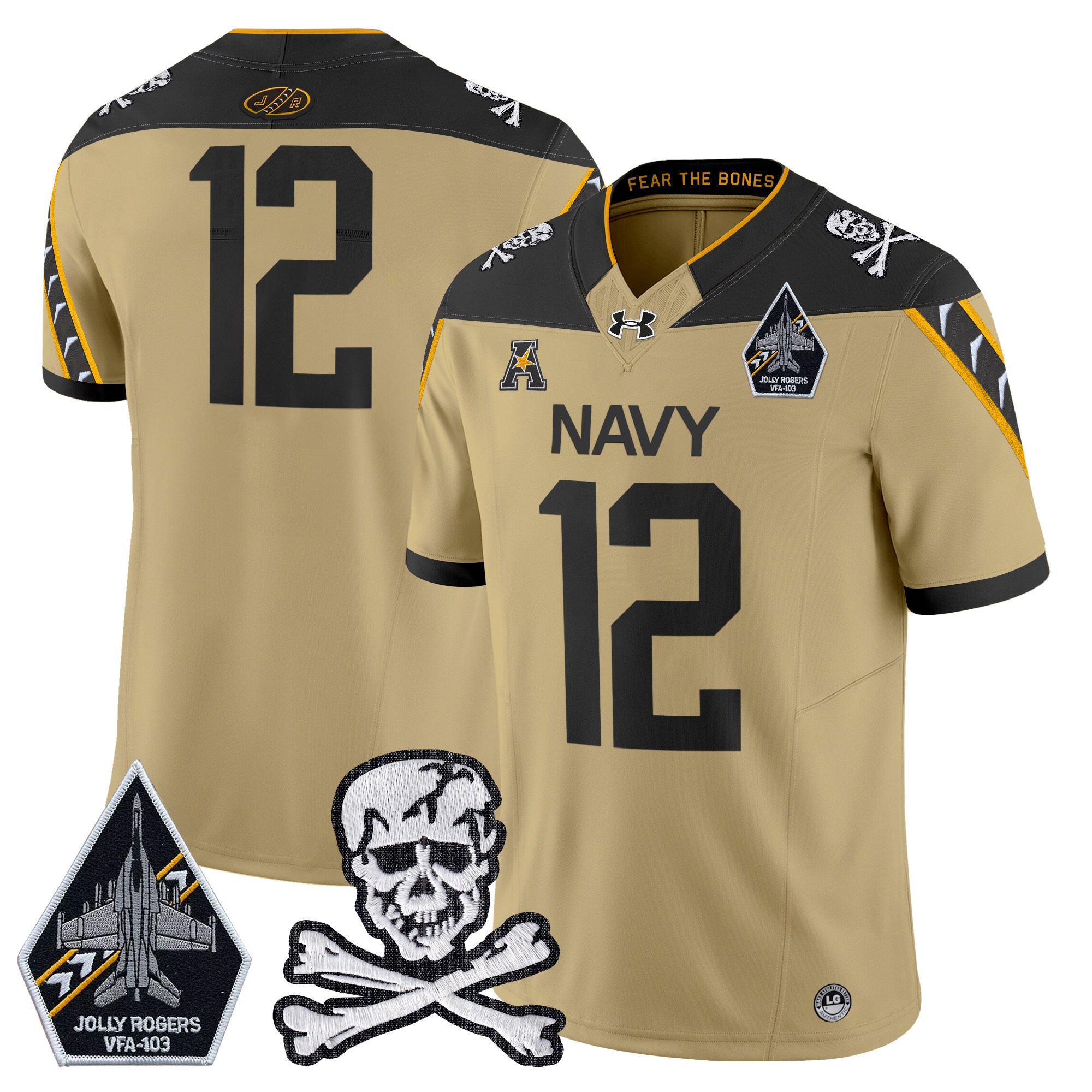 Men's Navy Midshipmen 2025 Vapor Limited Jersey - All Stitched