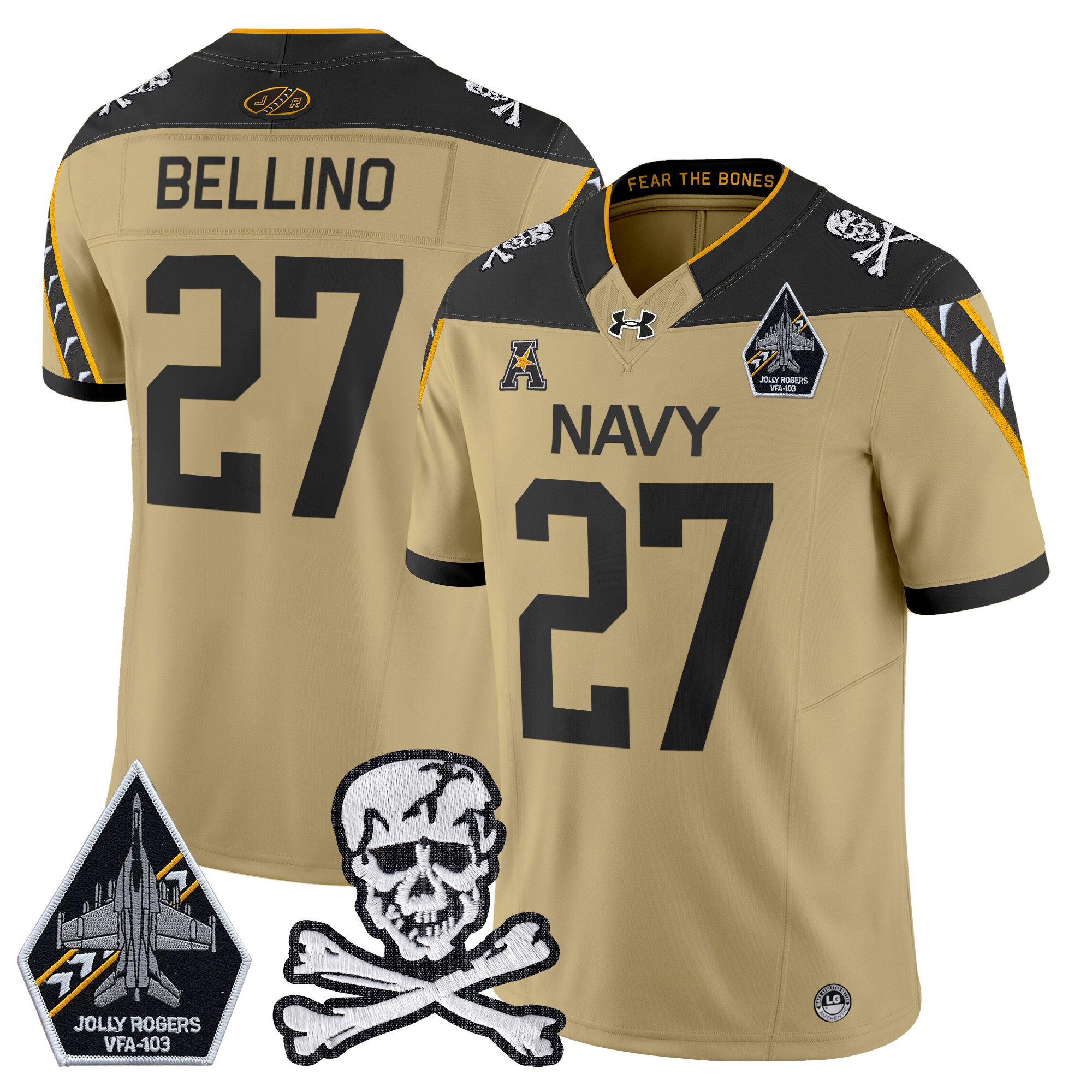 Men's Navy Midshipmen 2025 Vapor Limited Jersey - All Stitched