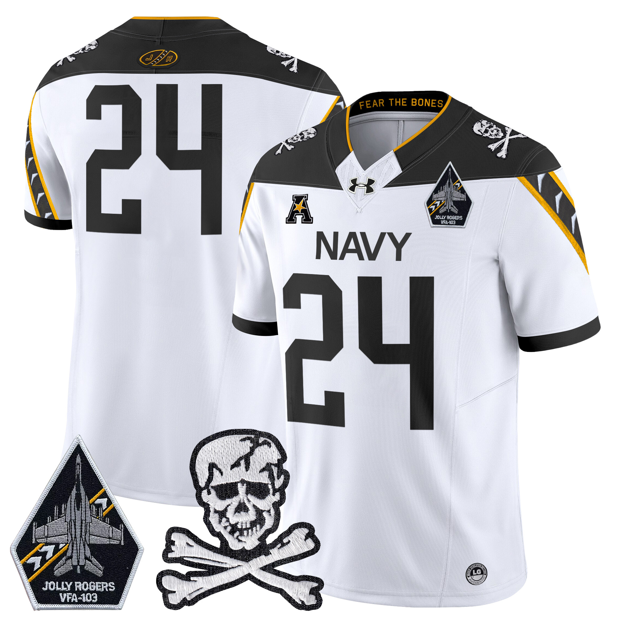 Men's Navy Midshipmen 2025 Vapor Limited Jersey - All Stitched