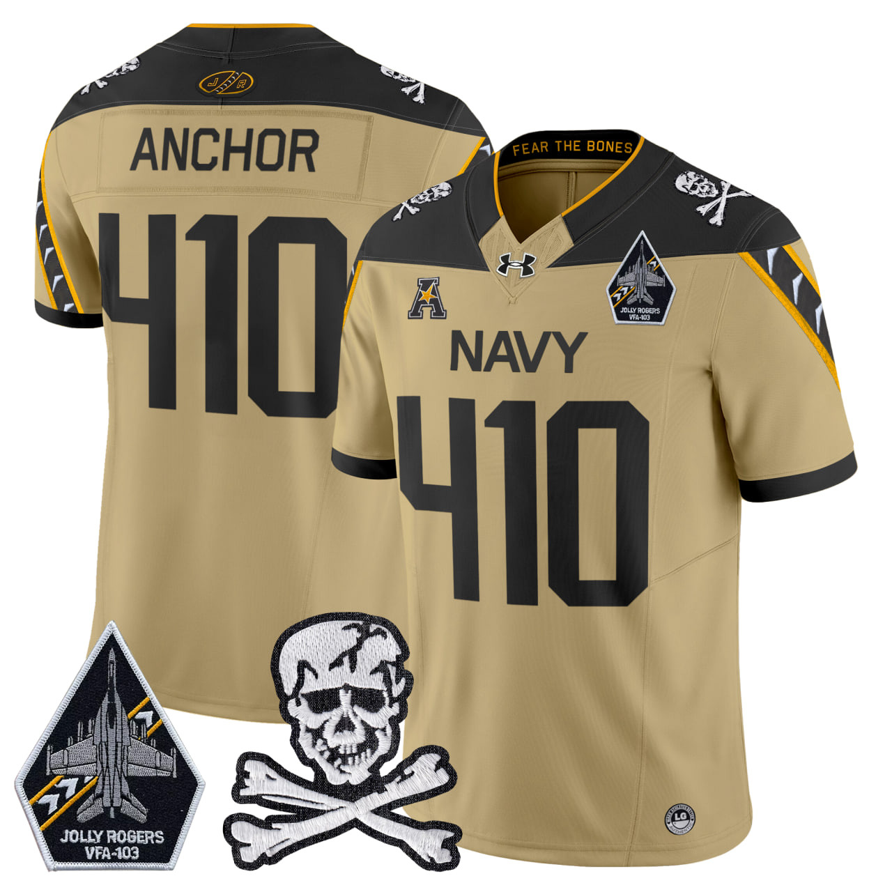 Men's Navy Midshipmen 2025 Vapor Limited Jersey - All Stitched