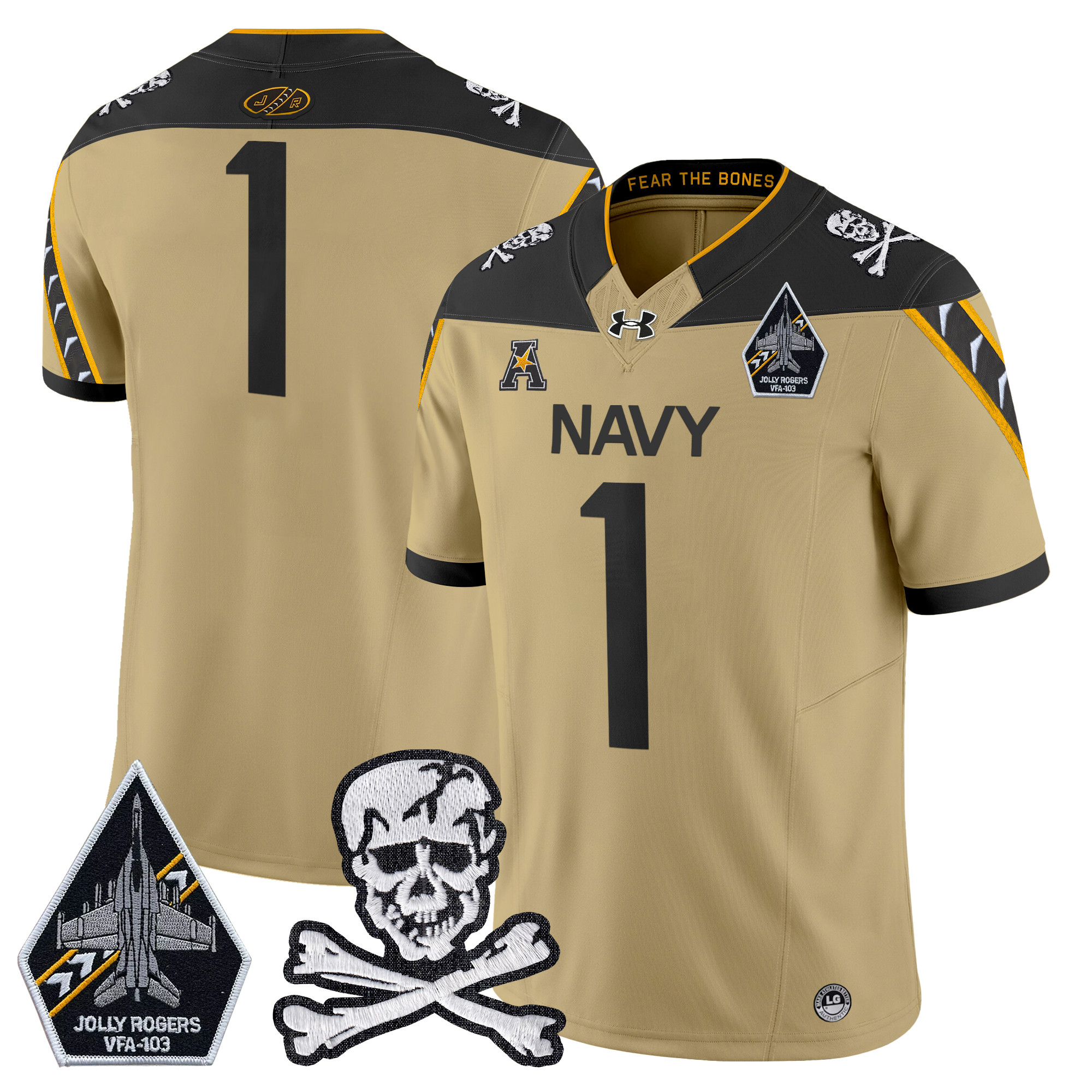 Men's Navy Midshipmen 2025 Vapor Limited Jersey - All Stitched