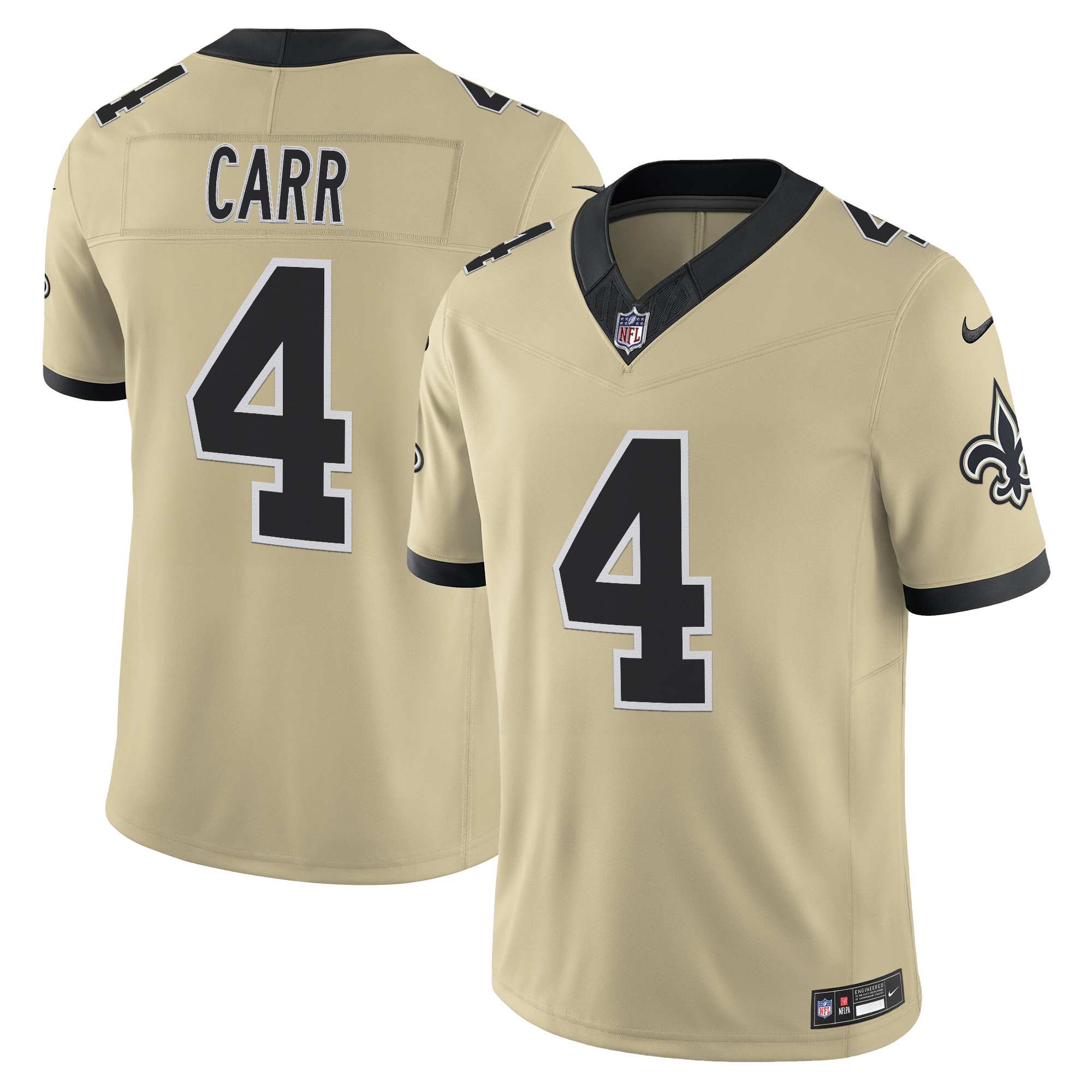 Men's New Orleans Saints 'Gameday Golds Edition' Vapor Jersey - All Stitched