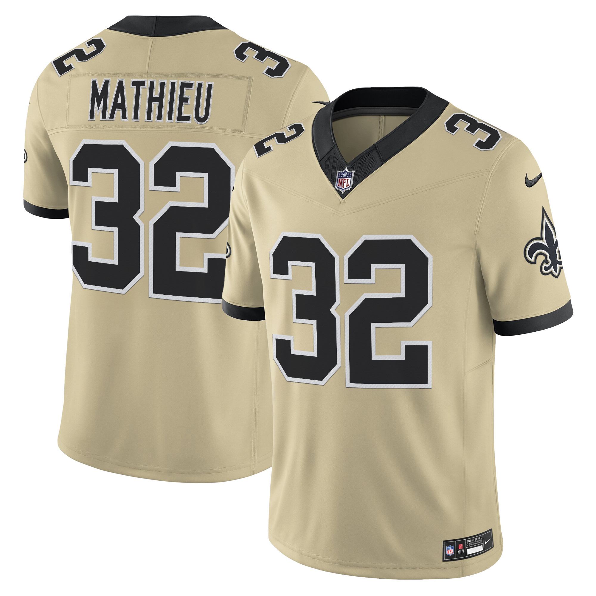 Men's New Orleans Saints 'Gameday Golds Edition' Vapor Jersey - All Stitched