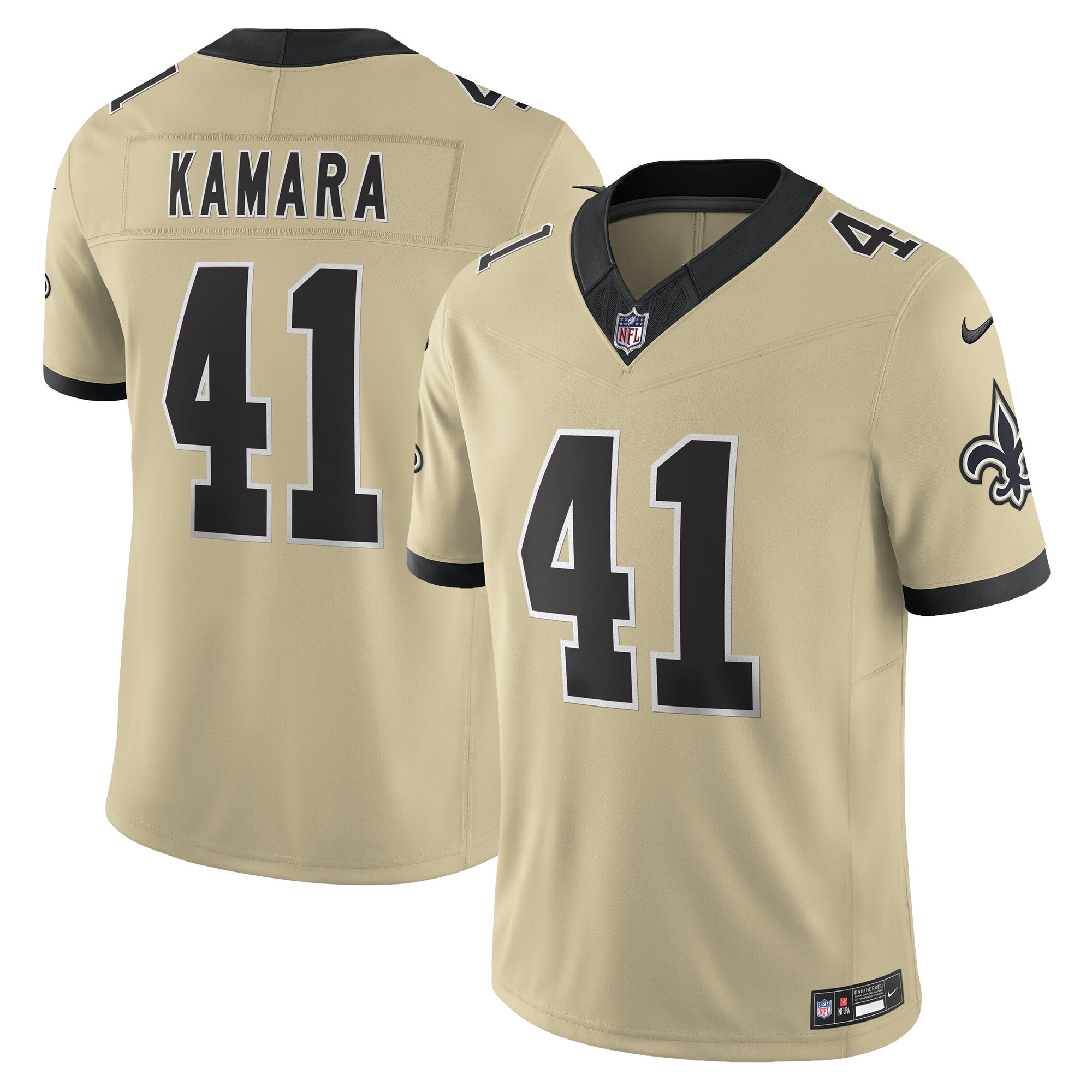 Men's New Orleans Saints 'Gameday Golds Edition' Vapor Jersey - All Stitched