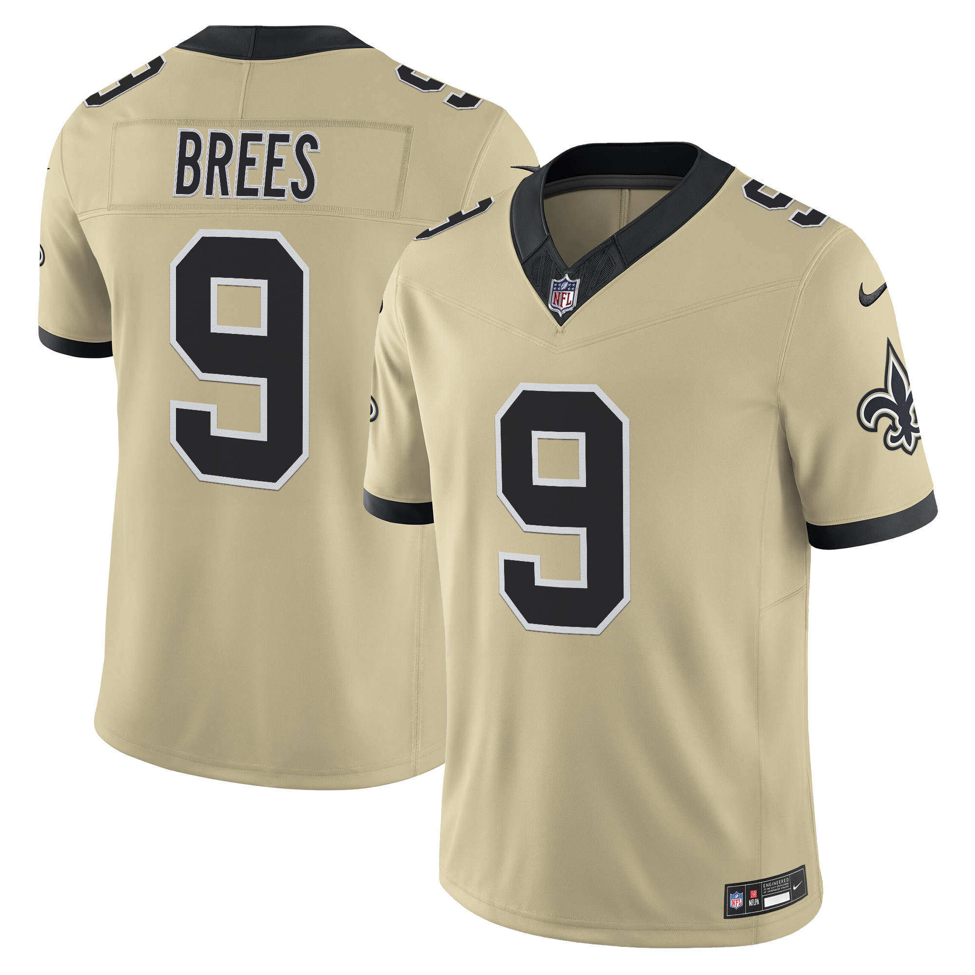 Men's New Orleans Saints 'Gameday Golds Edition' Vapor Jersey - All Stitched