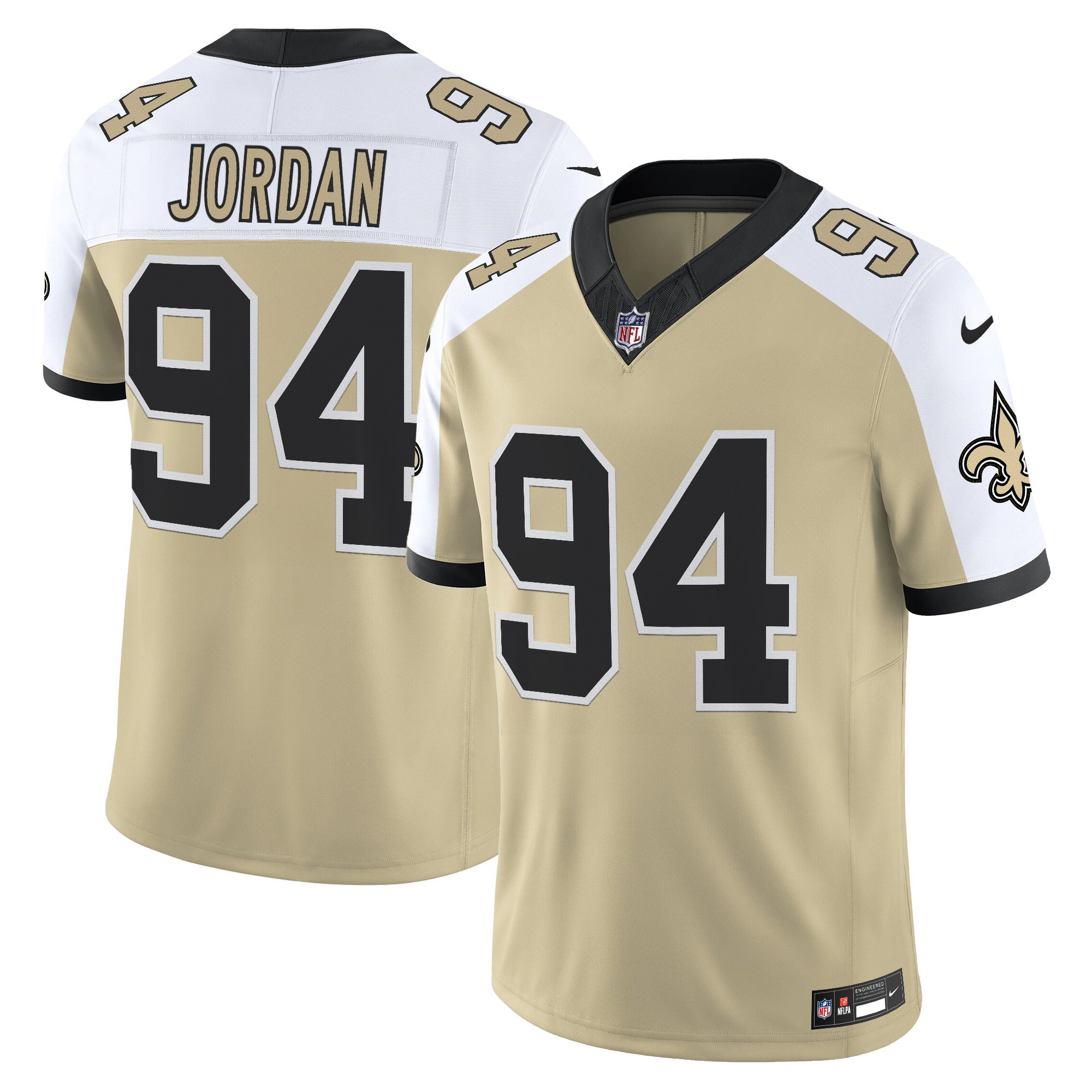 Men's New Orleans Saints 'Gameday Golds Edition' Vapor Jersey - All Stitched