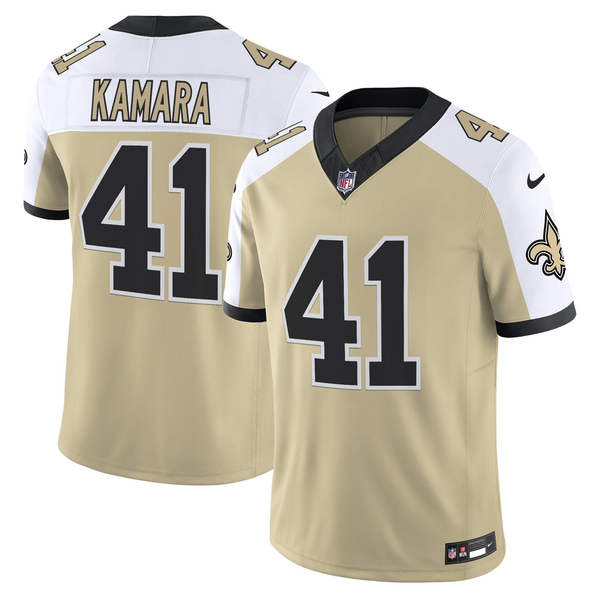 Men's New Orleans Saints 'Gameday Golds Edition' Vapor Jersey - All Stitched