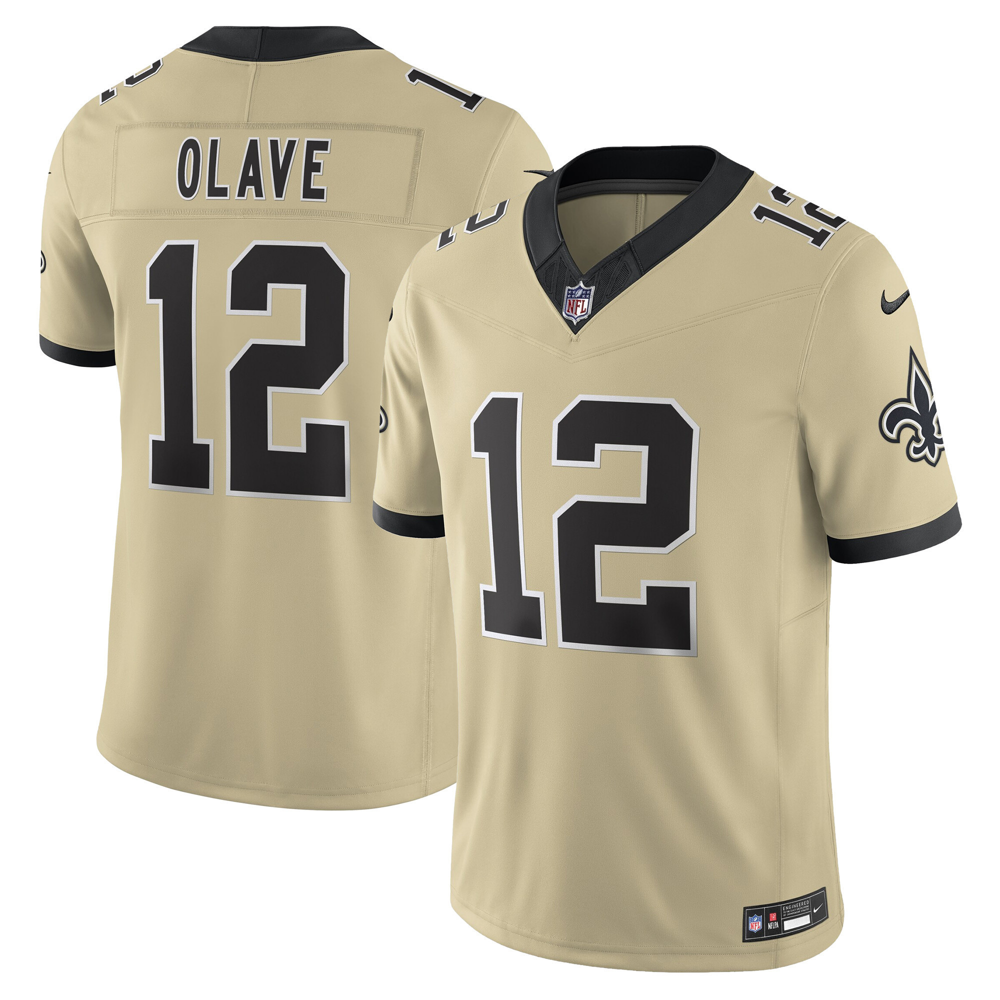 Men's New Orleans Saints 'Gameday Golds Edition' Vapor Jersey - All Stitched