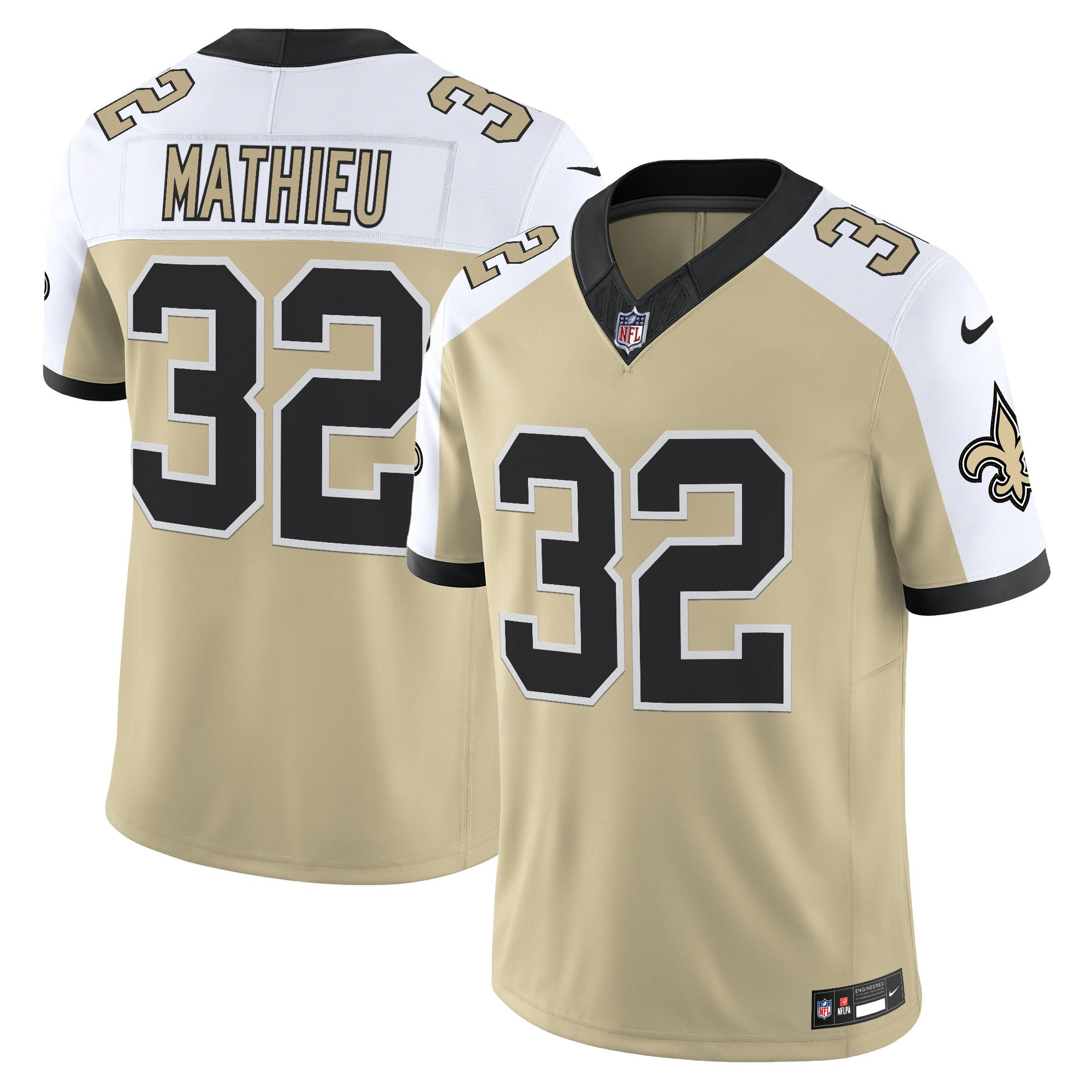 Men's New Orleans Saints 'Gameday Golds Edition' Vapor Jersey - All Stitched