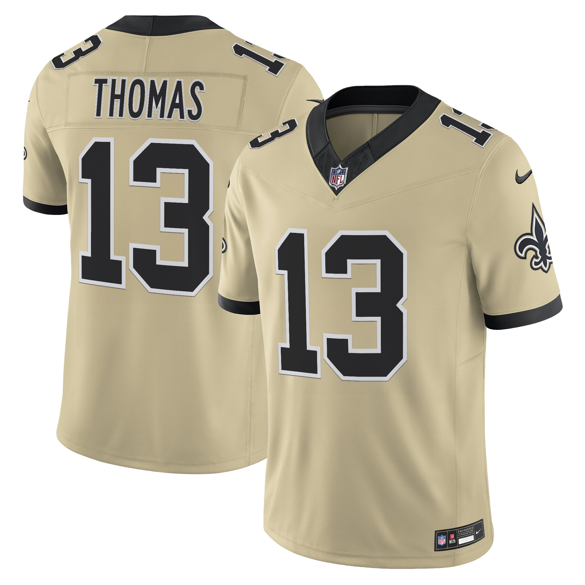 Men's New Orleans Saints 'Gameday Golds Edition' Vapor Jersey - All Stitched