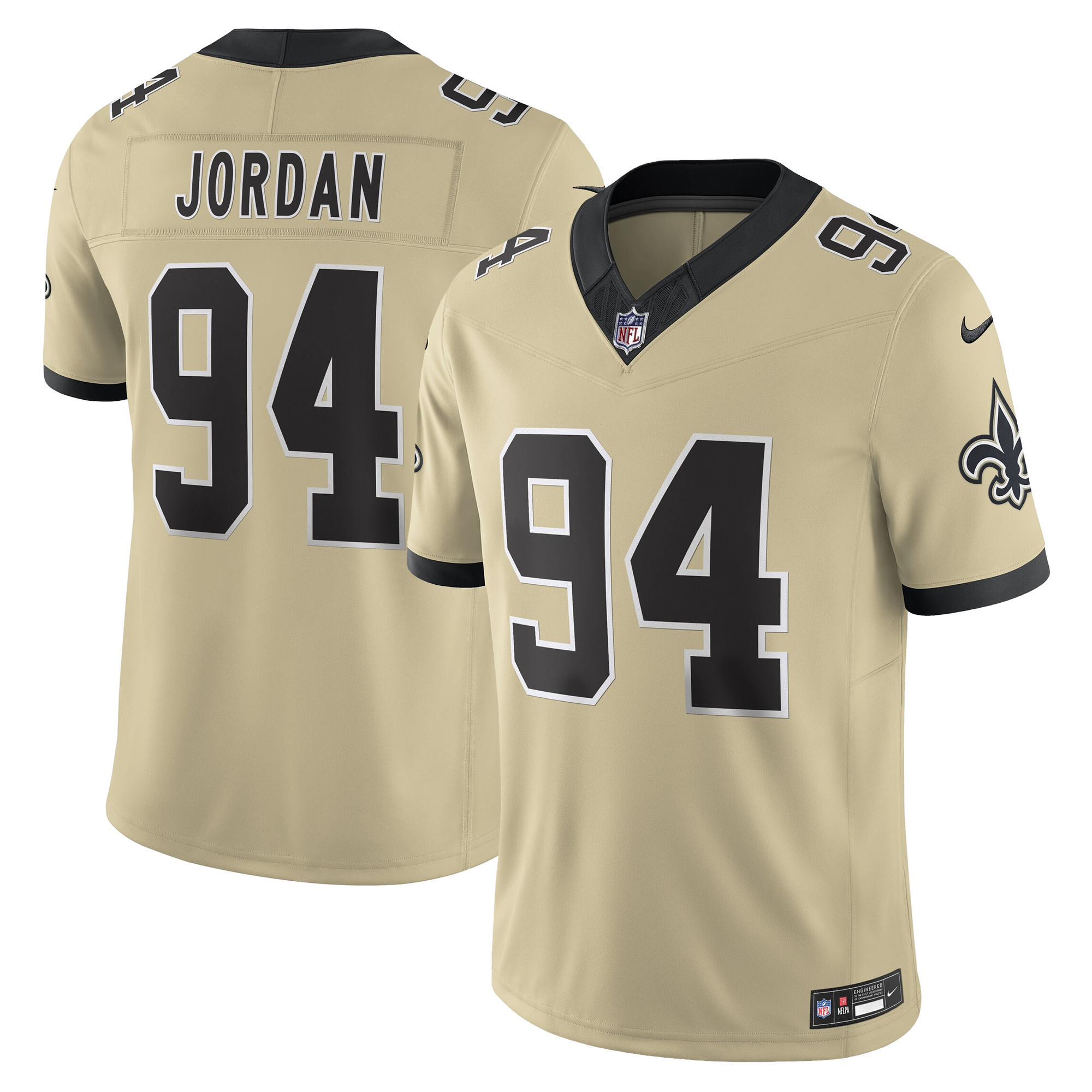 Men's New Orleans Saints 'Gameday Golds Edition' Vapor Jersey - All Stitched