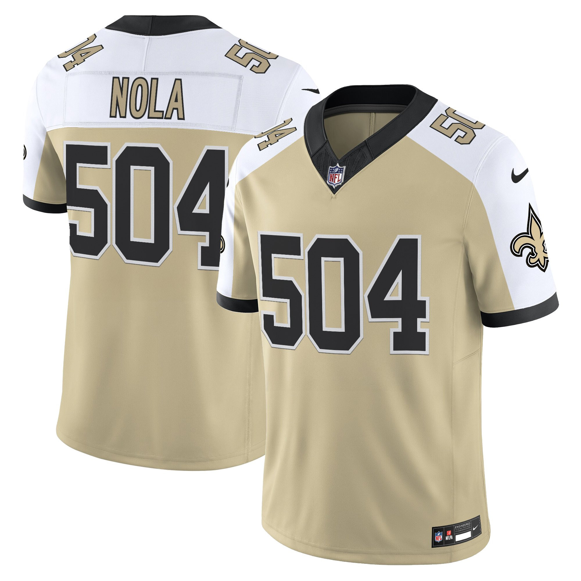 Men's New Orleans Saints 'Gameday Golds Edition' Vapor Jersey - All Stitched