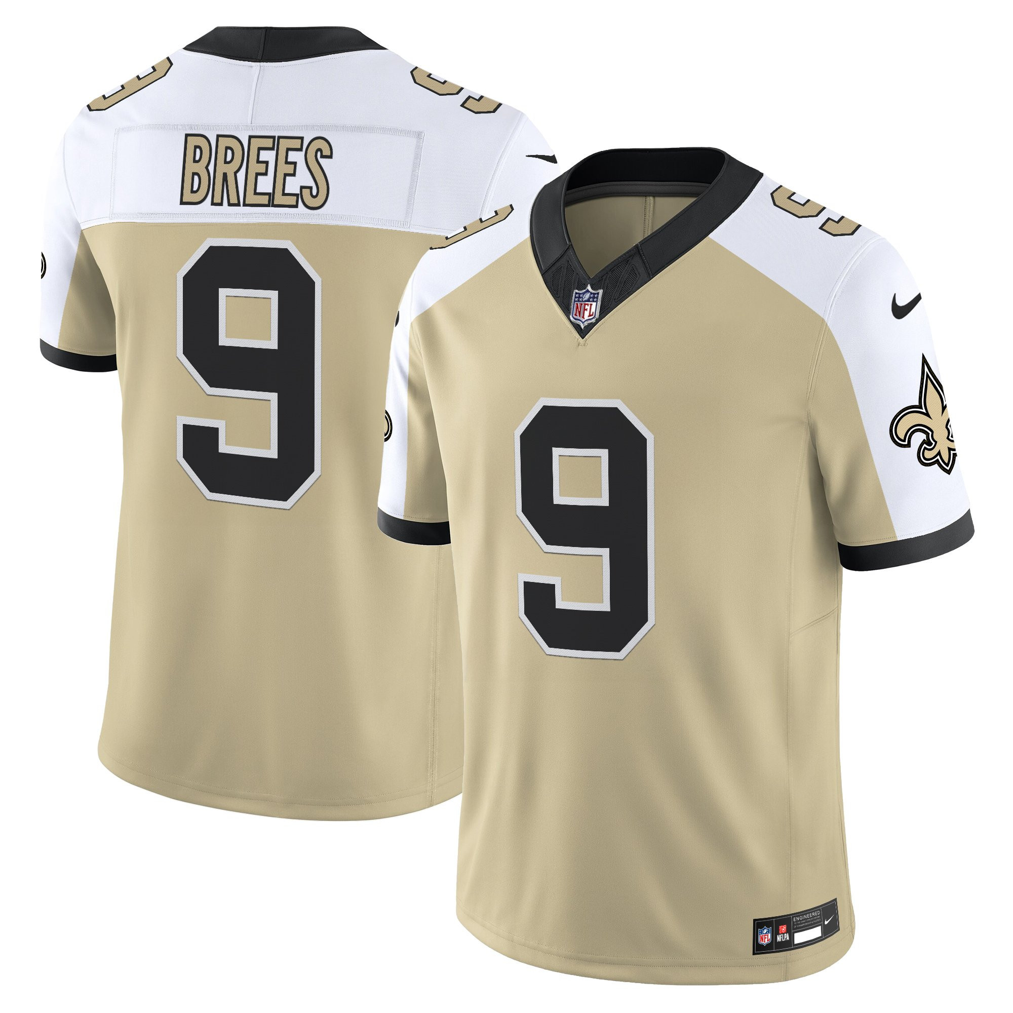 Men's New Orleans Saints 'Gameday Golds Edition' Vapor Jersey - All Stitched
