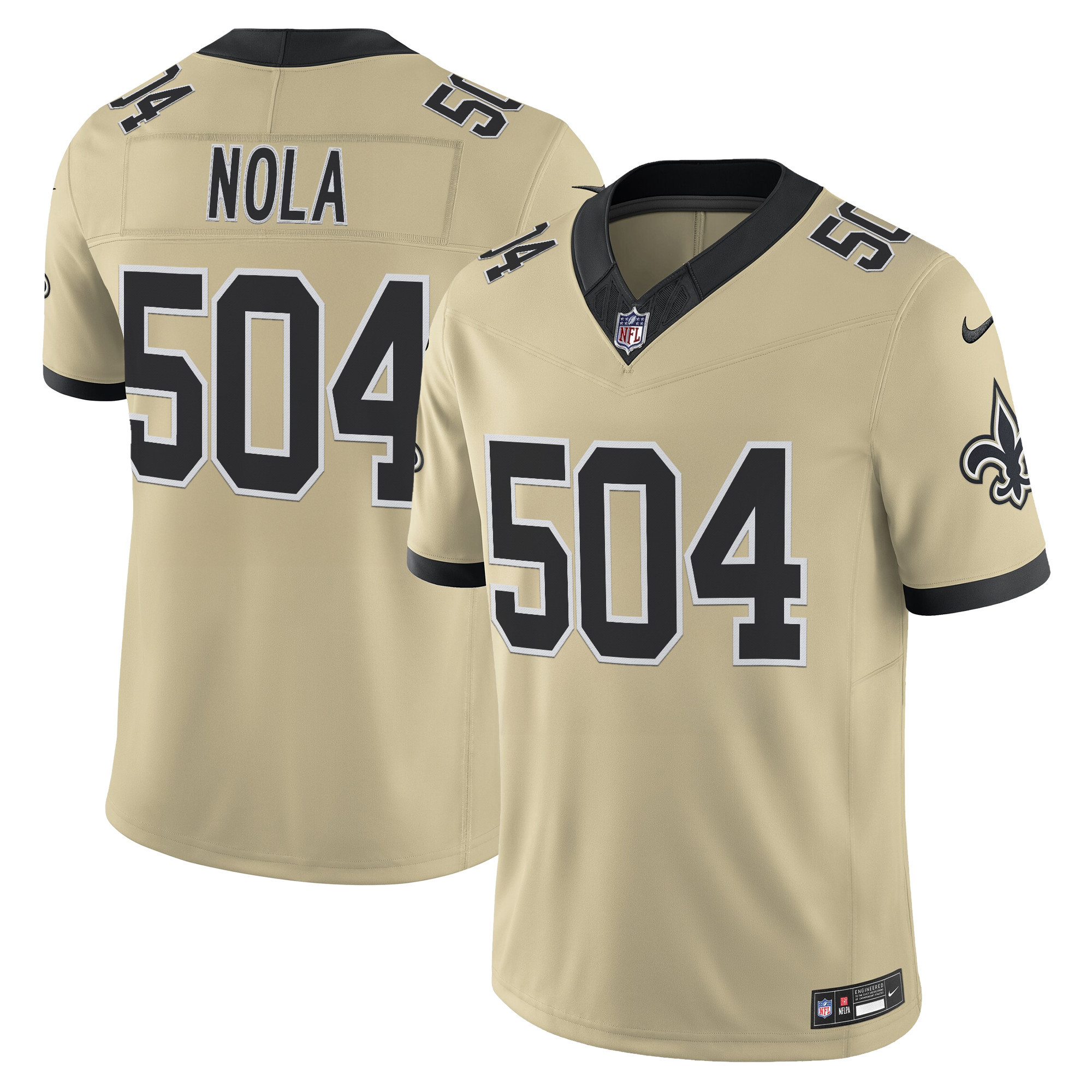 Men's New Orleans Saints 'Gameday Golds Edition' Vapor Jersey - All Stitched