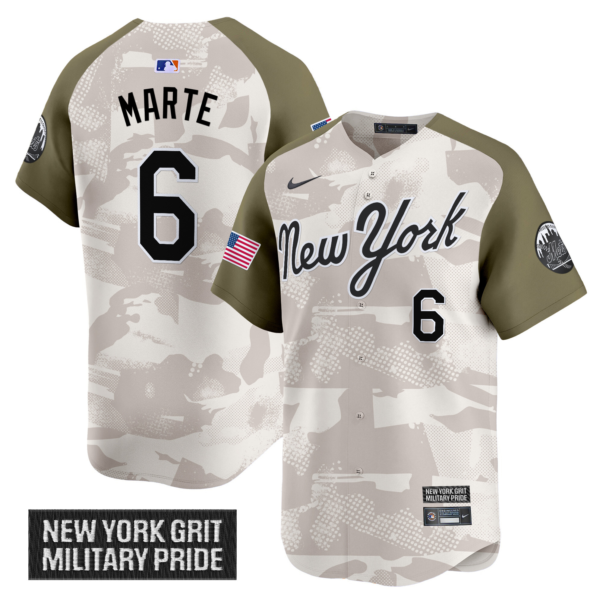 Men's New York Mets 2025 Armed Forces Day Vapor Premier Limited Jersey - All Stitched