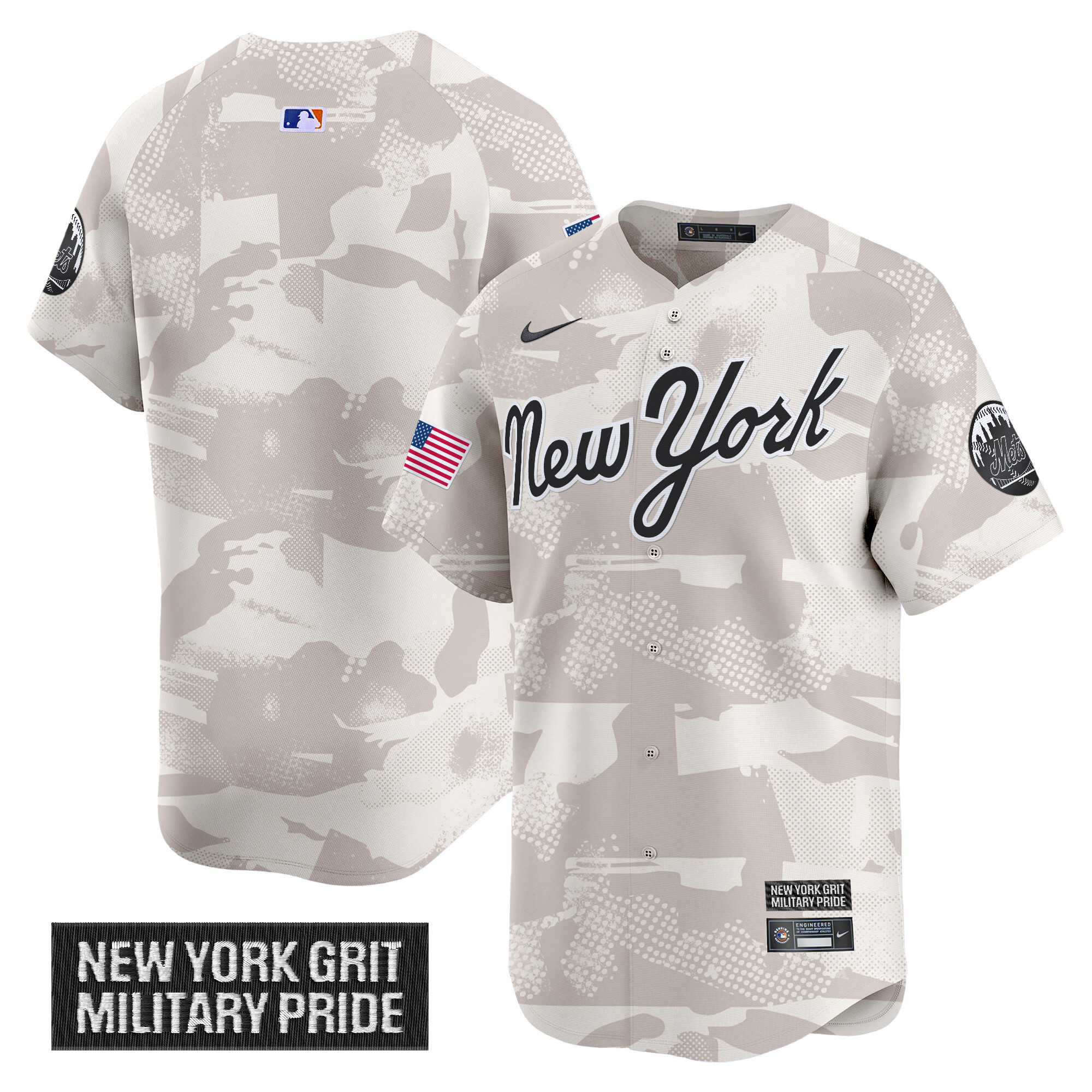 Men's New York Mets 2025 Armed Forces Day Vapor Premier Limited Jersey - All Stitched