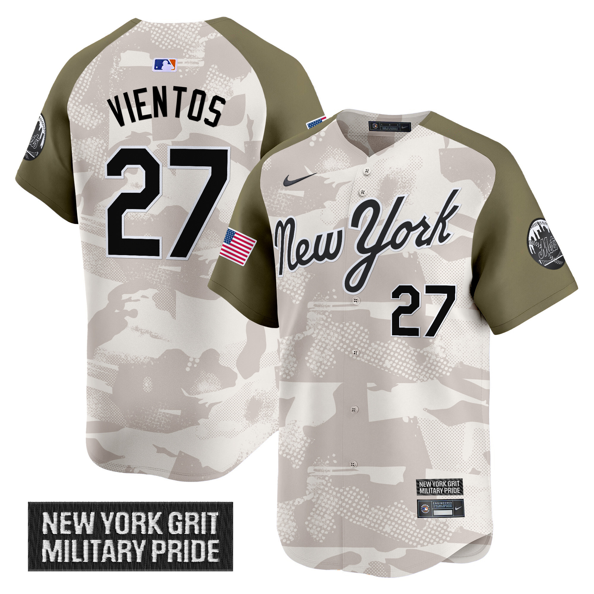 Men's New York Mets 2025 Armed Forces Day Vapor Premier Limited Jersey - All Stitched