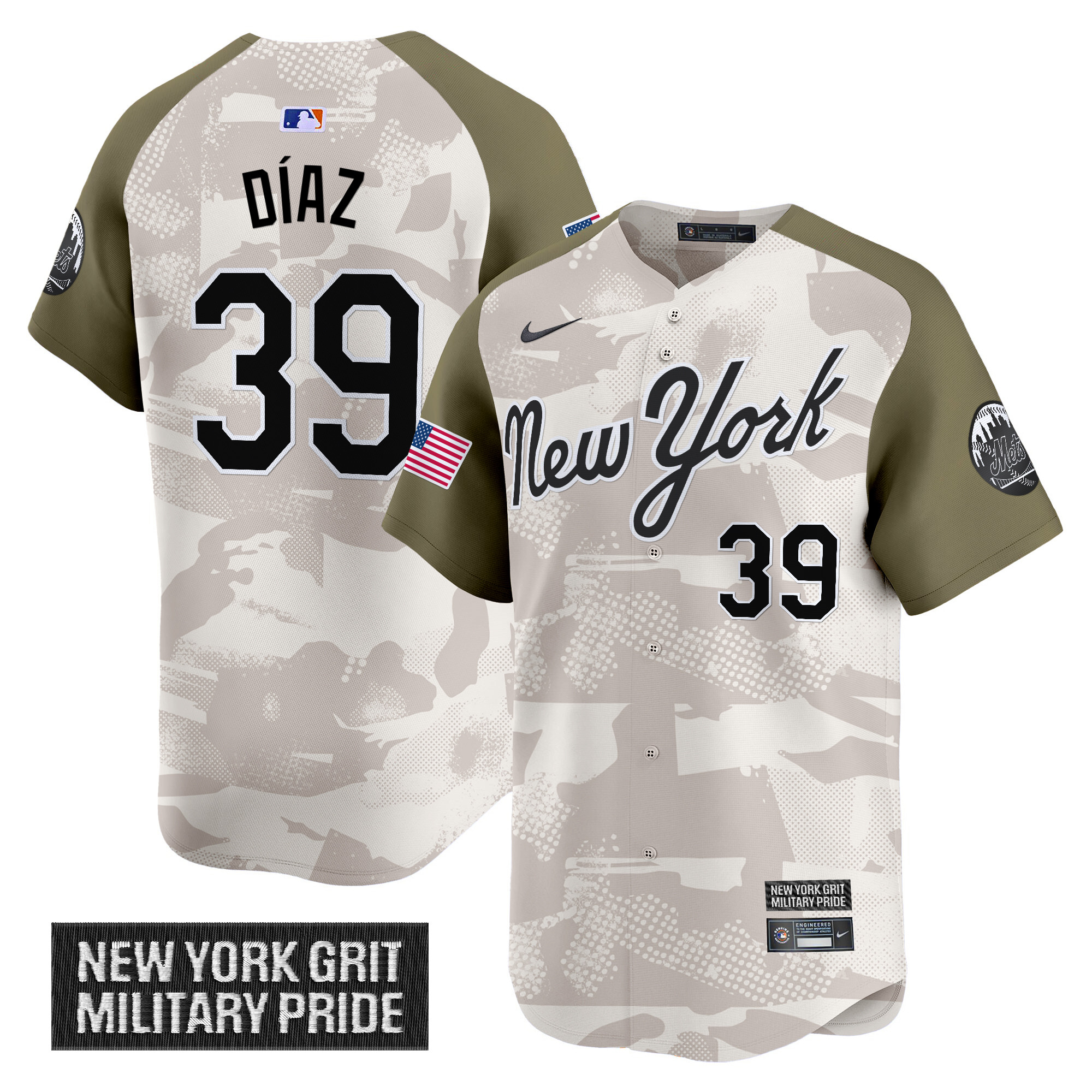 Men's New York Mets 2025 Armed Forces Day Vapor Premier Limited Jersey - All Stitched