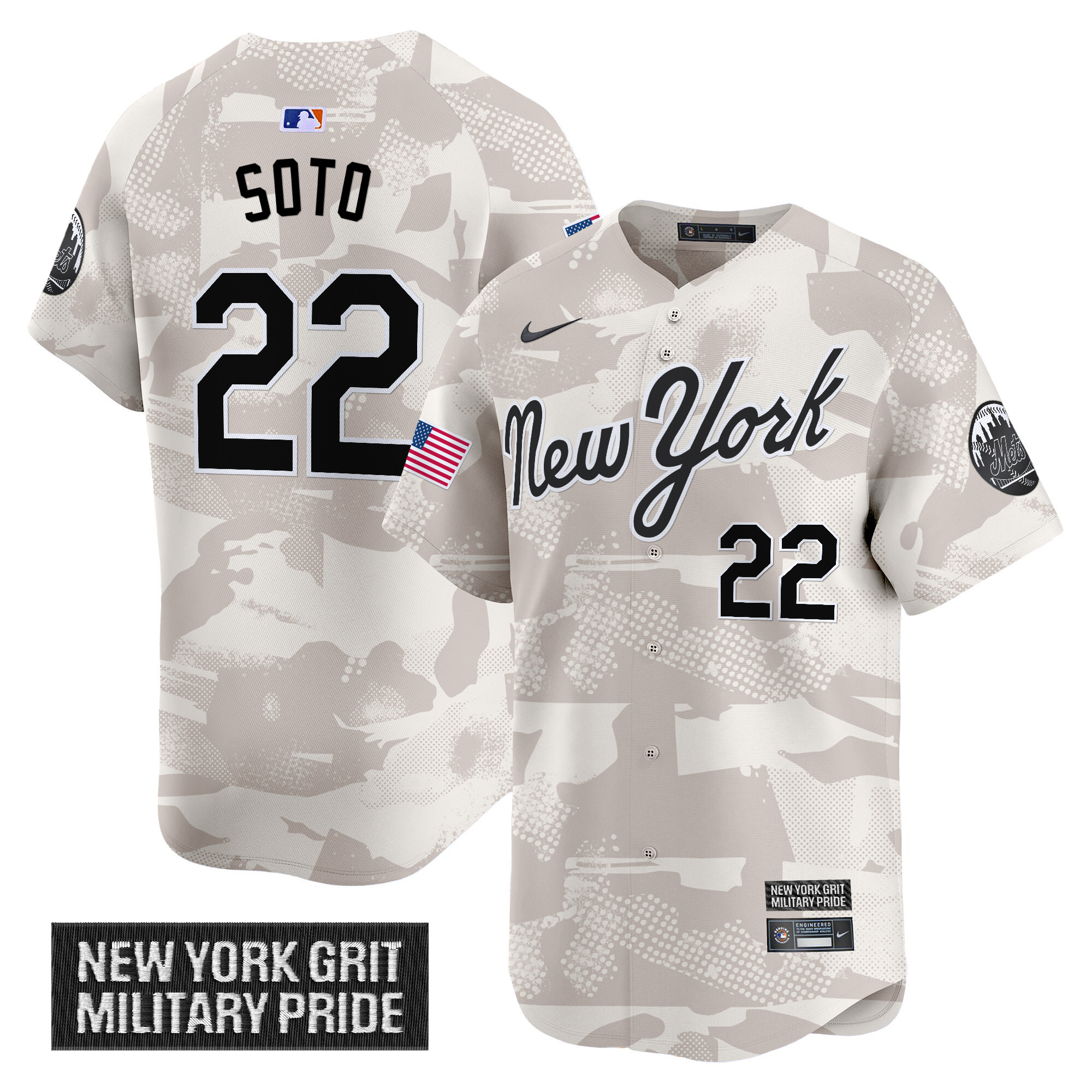 Men's New York Mets 2025 Armed Forces Day Vapor Premier Limited Jersey - All Stitched