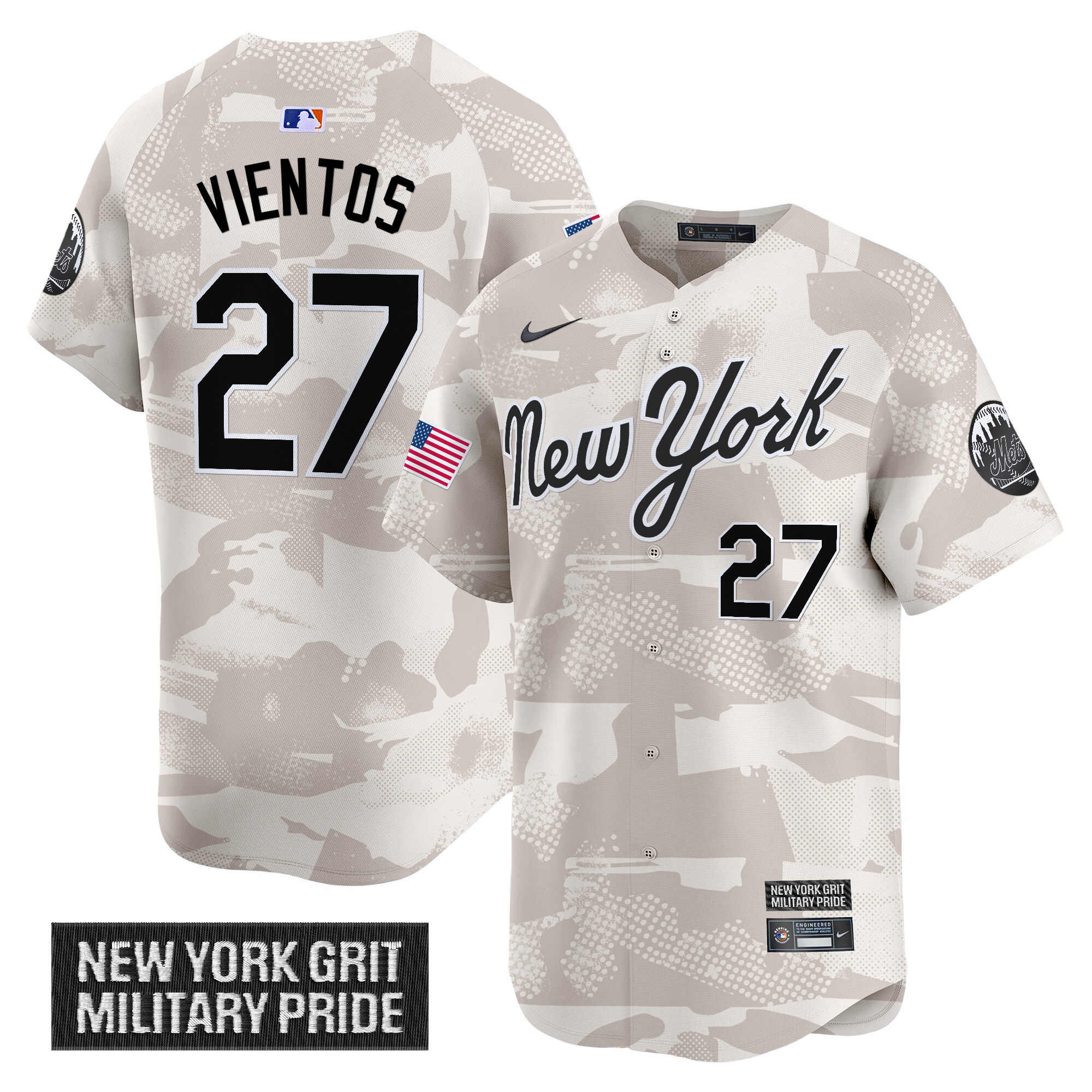 Men's New York Mets 2025 Armed Forces Day Vapor Premier Limited Jersey - All Stitched