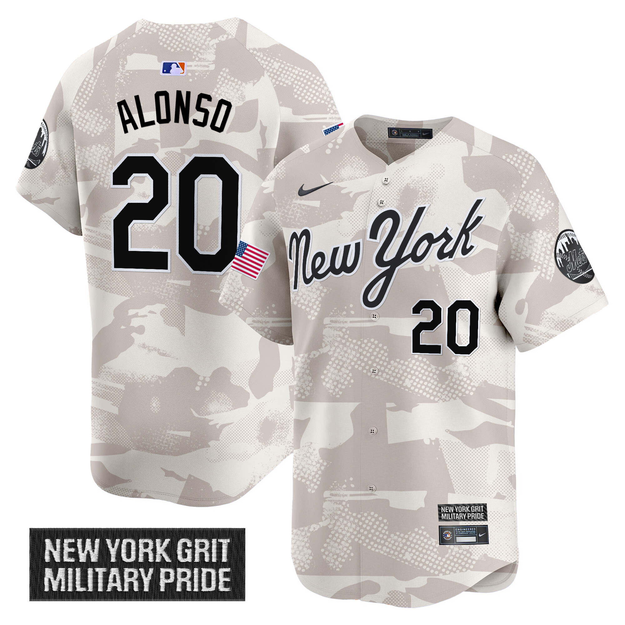 Men's New York Mets 2025 Armed Forces Day Vapor Premier Limited Jersey - All Stitched