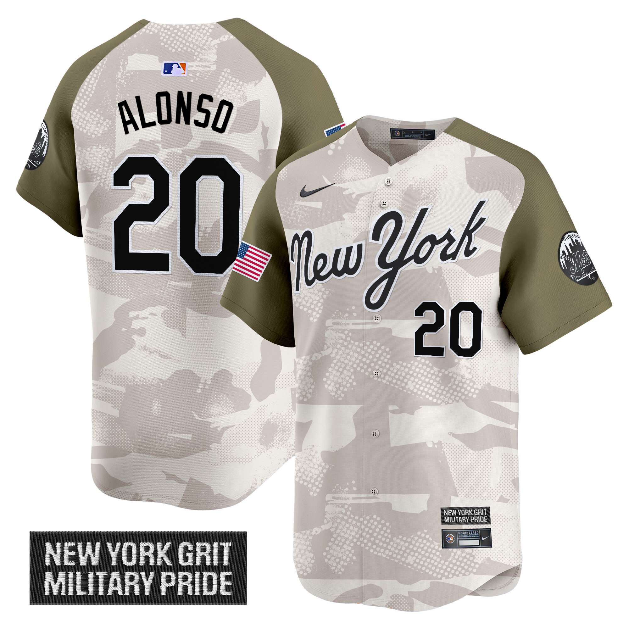 Men's New York Mets 2025 Armed Forces Day Vapor Premier Limited Jersey - All Stitched
