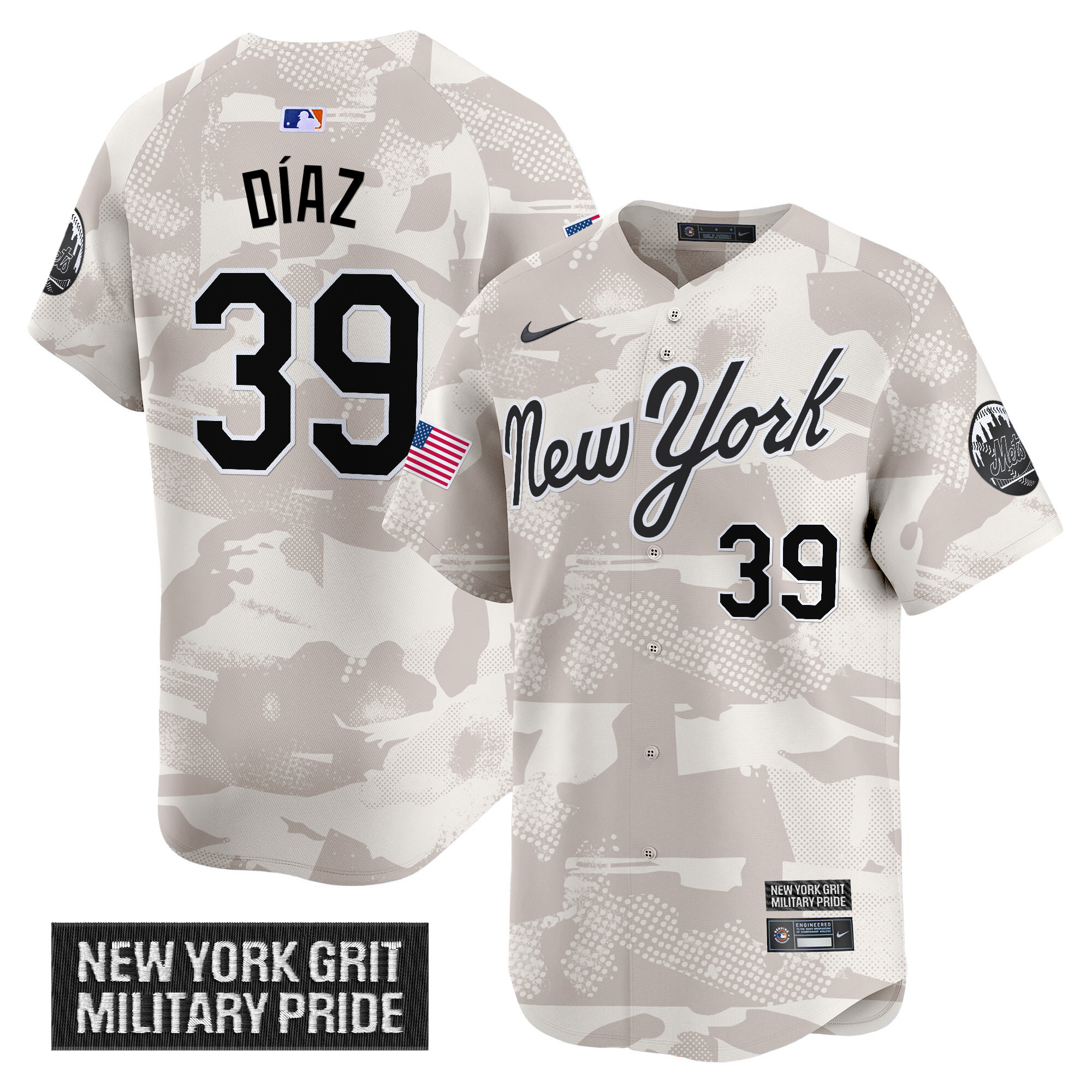 Men's New York Mets 2025 Armed Forces Day Vapor Premier Limited Jersey - All Stitched