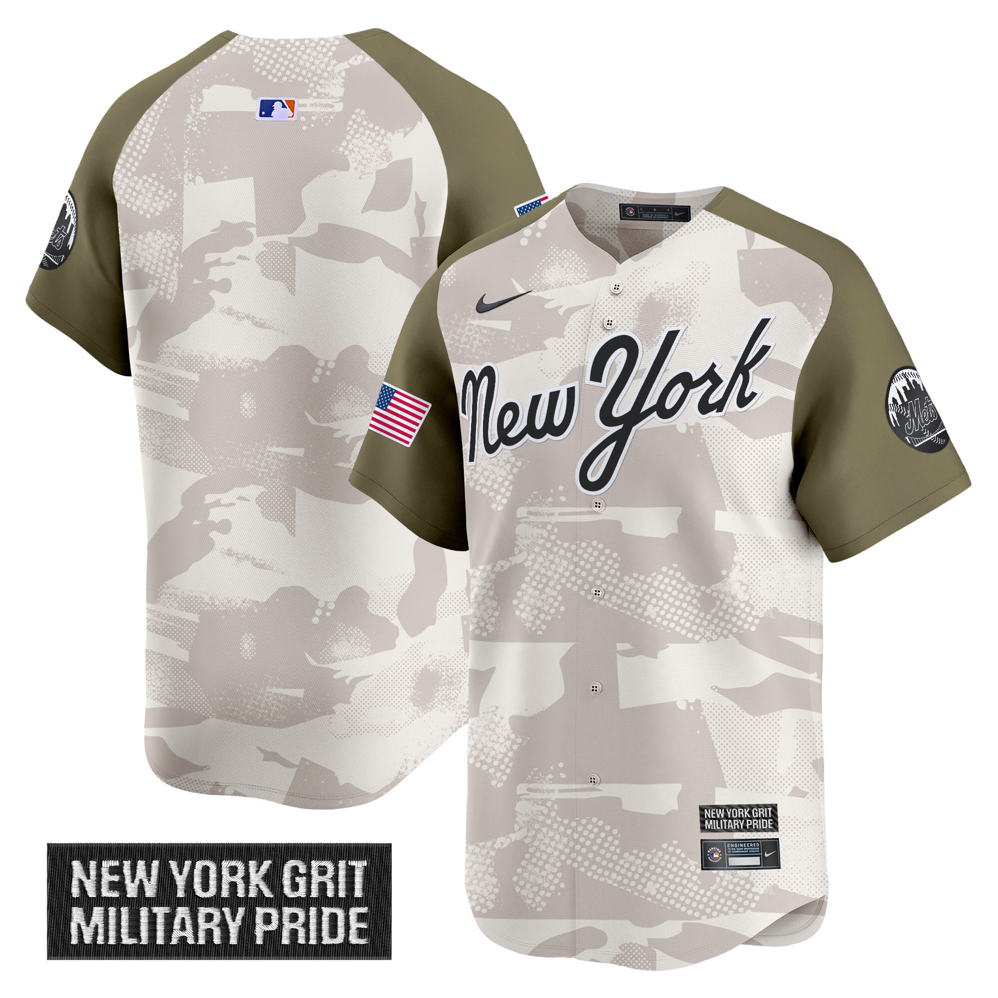 Men's New York Mets 2025 Armed Forces Day Vapor Premier Limited Jersey - All Stitched