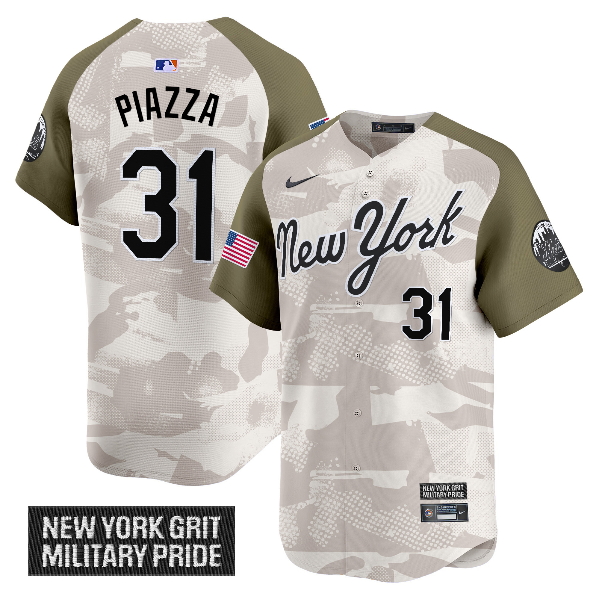 Men's New York Mets 2025 Armed Forces Day Vapor Premier Limited Jersey - All Stitched