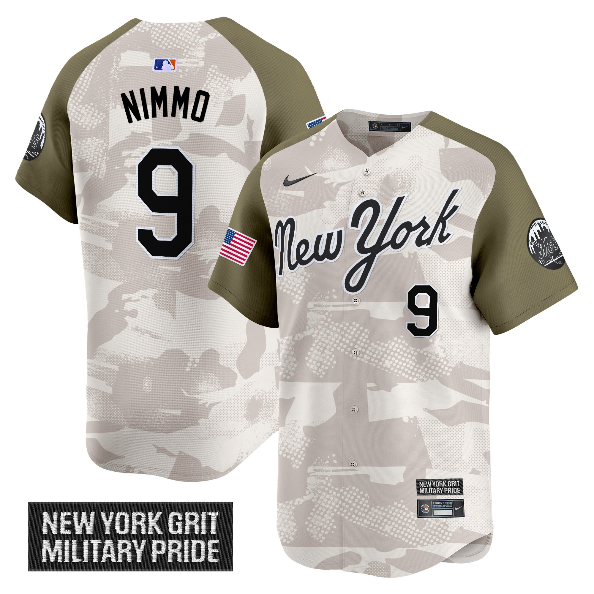 Men's New York Mets 2025 Armed Forces Day Vapor Premier Limited Jersey - All Stitched