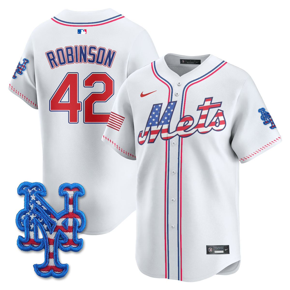 Men's New York Mets 2025 Fourth of July Vapor Premier Limited Jersey - All Stitched
