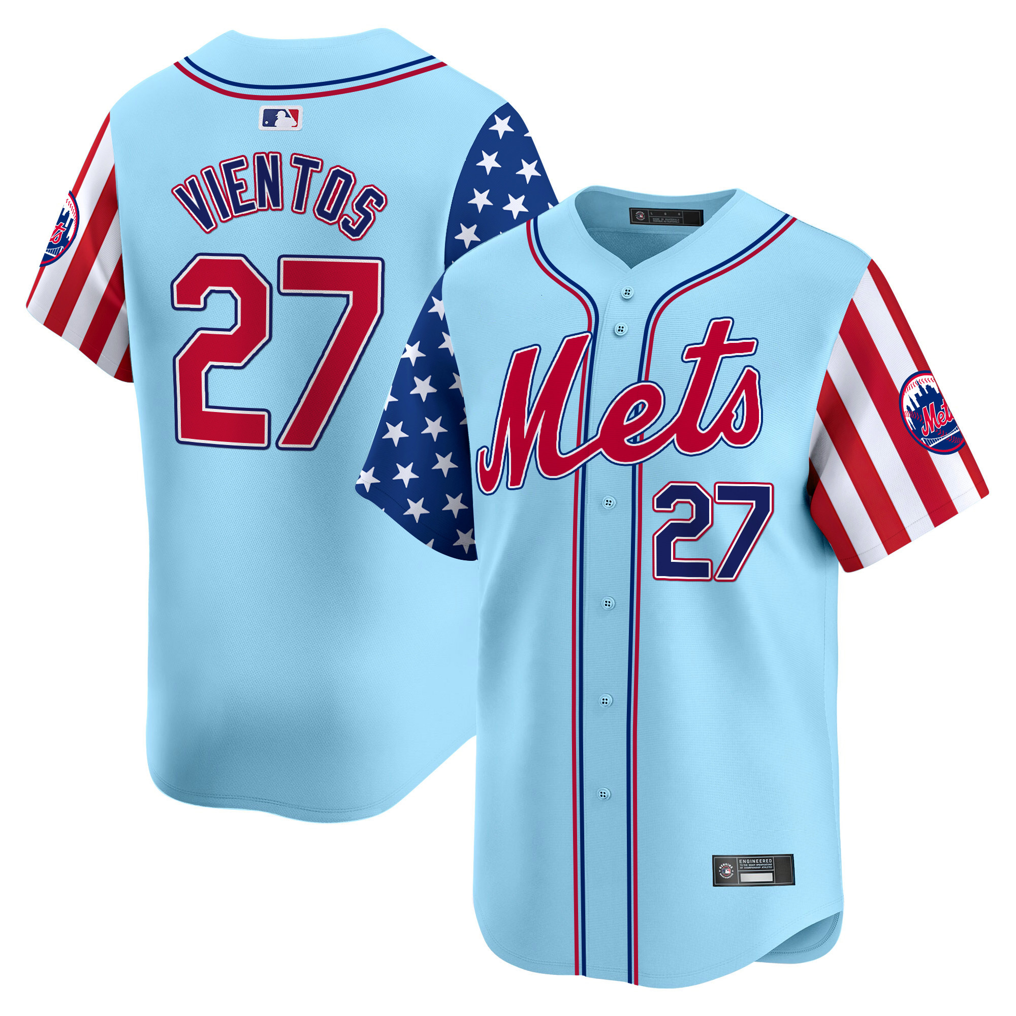 Men's New York Mets 2025 Independence Day Vapor Premier Limited Jersey - All Stitched