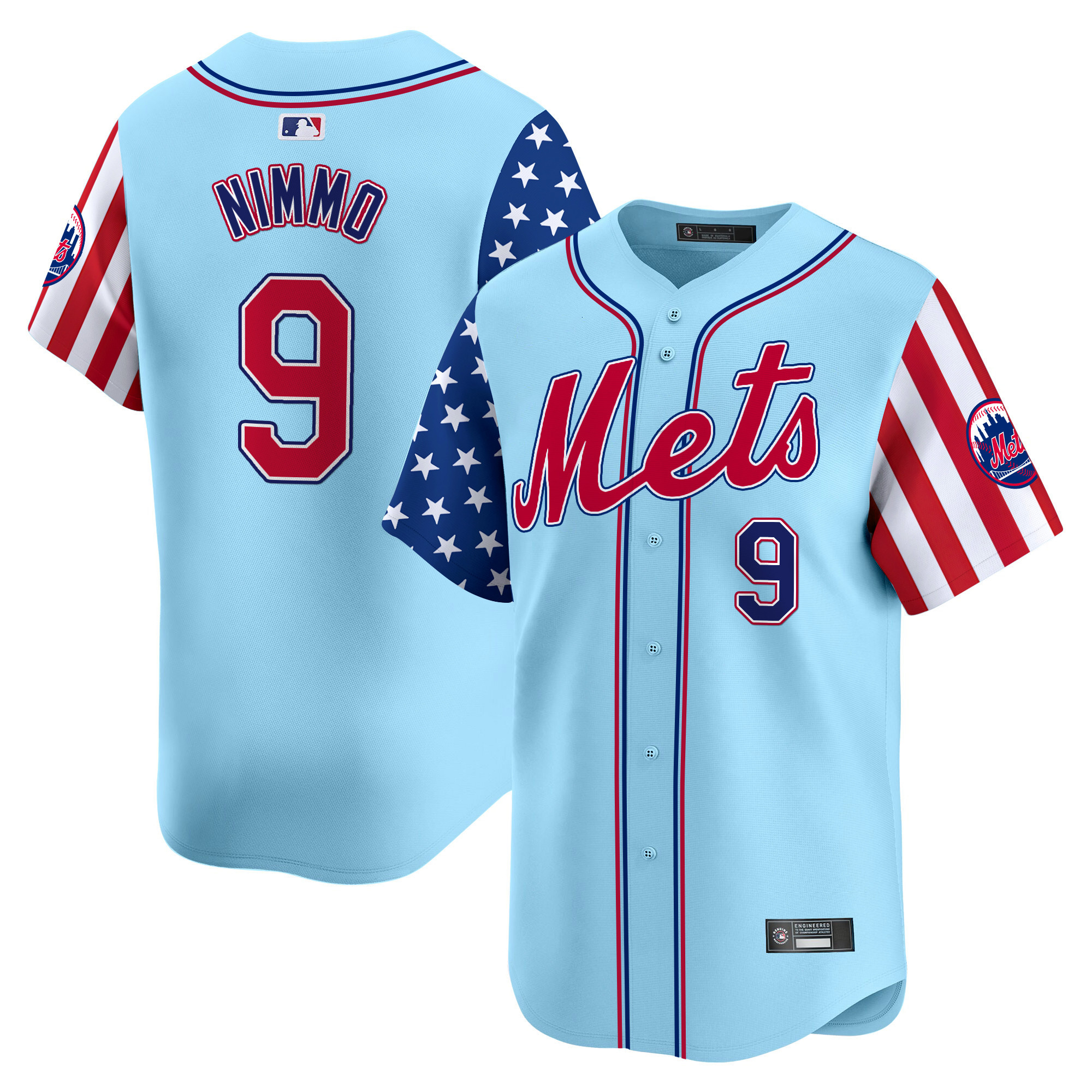 Men's New York Mets 2025 Independence Day Vapor Premier Limited Jersey - All Stitched