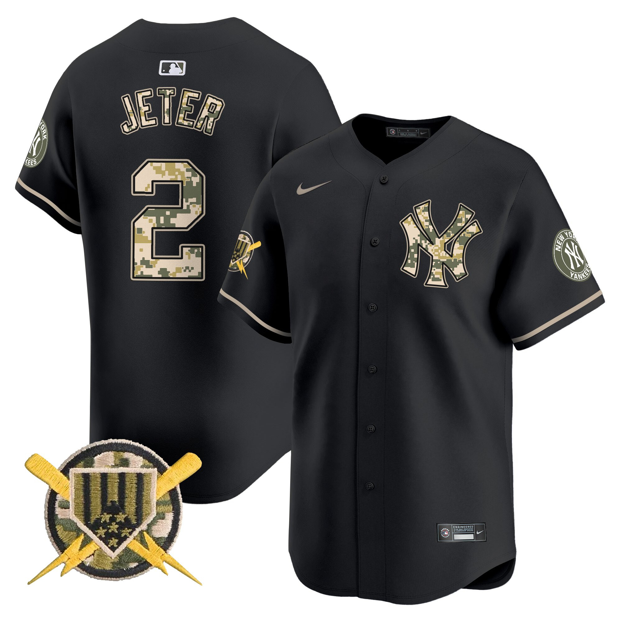 Men's New York Yankees Armed Forces Day Vapor Premier Limited Jersey - All Stitched