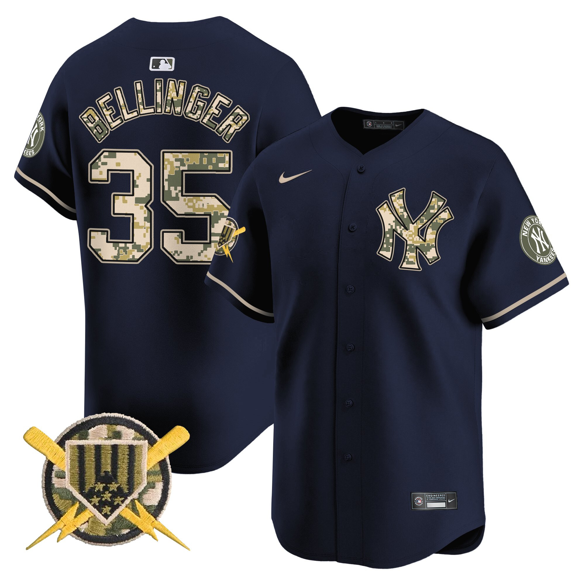 Men's New York Yankees Armed Forces Day Vapor Premier Limited Jersey - All Stitched