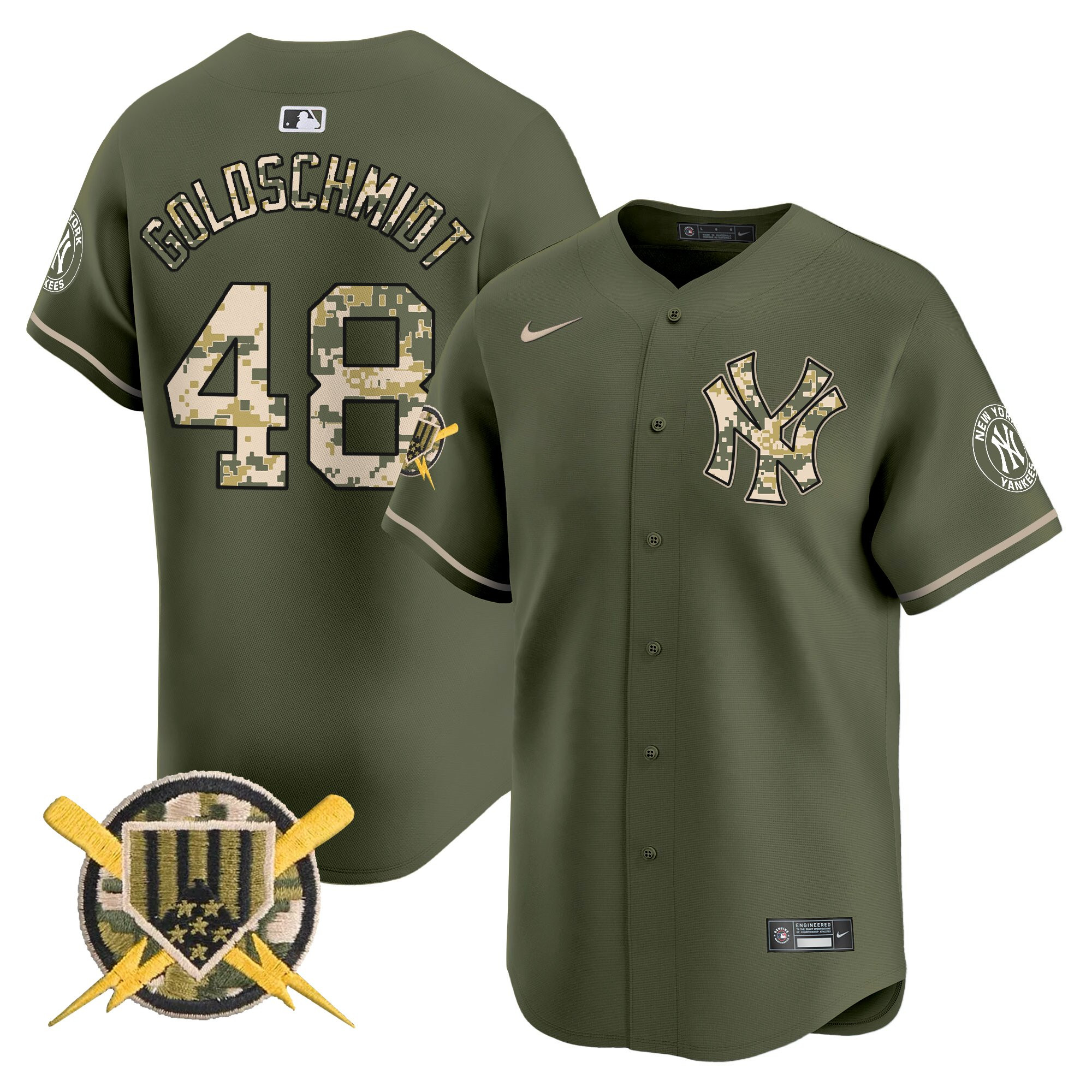 Men's New York Yankees Armed Forces Day Vapor Premier Limited Jersey - All Stitched