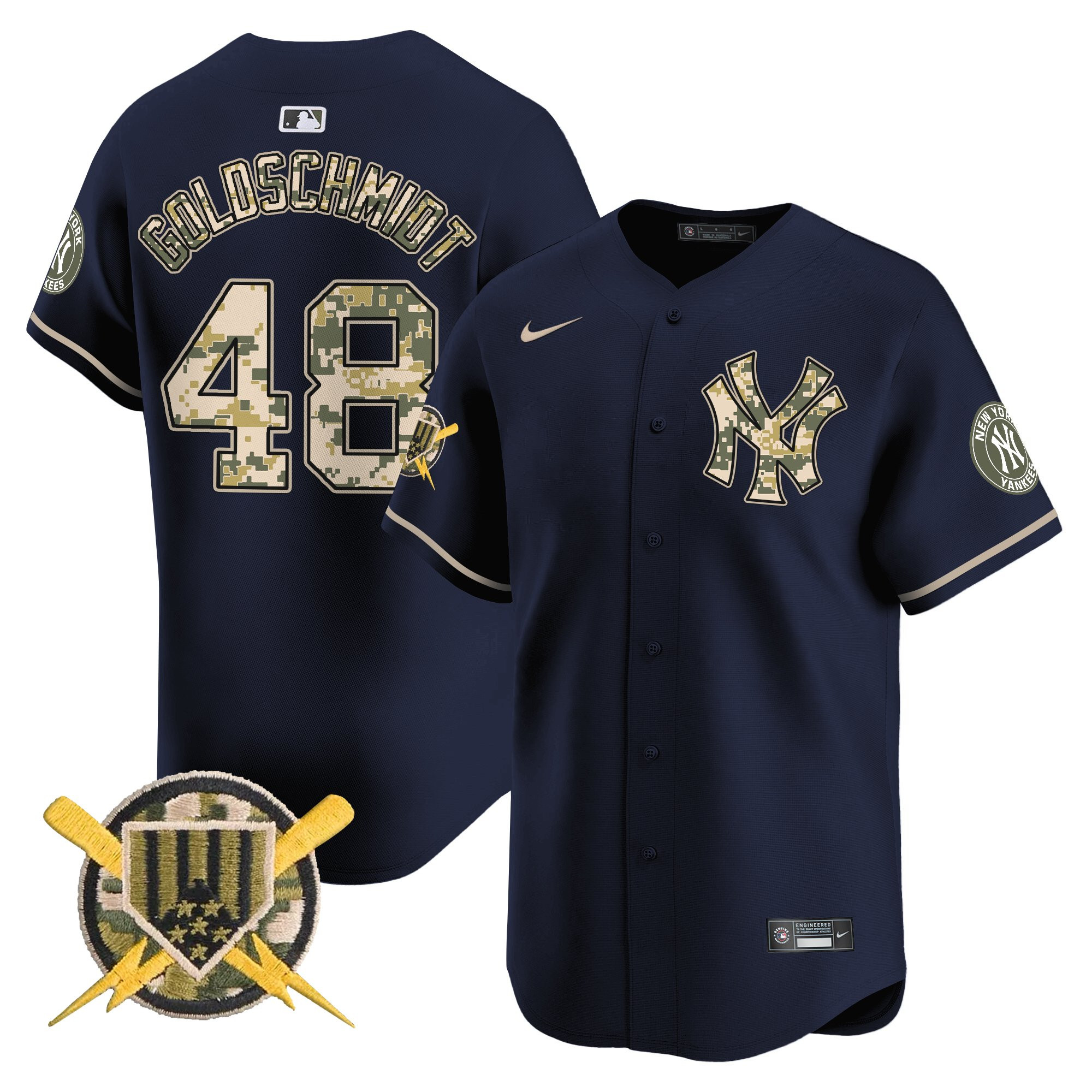 Men's New York Yankees Armed Forces Day Vapor Premier Limited Jersey - All Stitched
