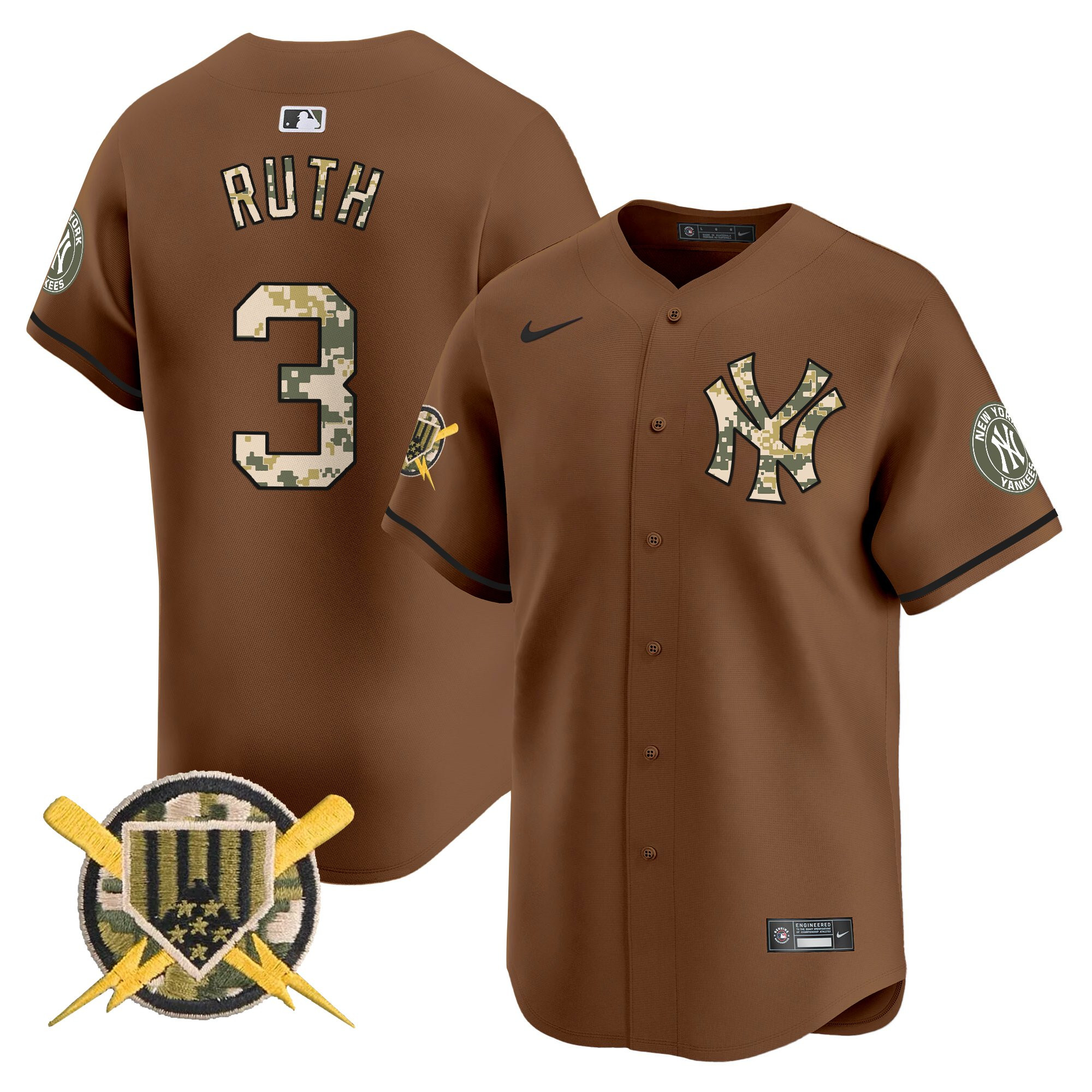 Men's New York Yankees Armed Forces Day Vapor Premier Limited Jersey - All Stitched
