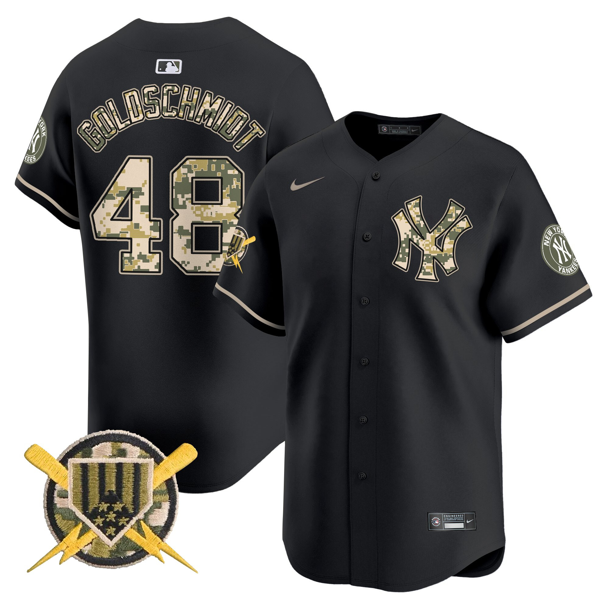 Men's New York Yankees Armed Forces Day Vapor Premier Limited Jersey - All Stitched
