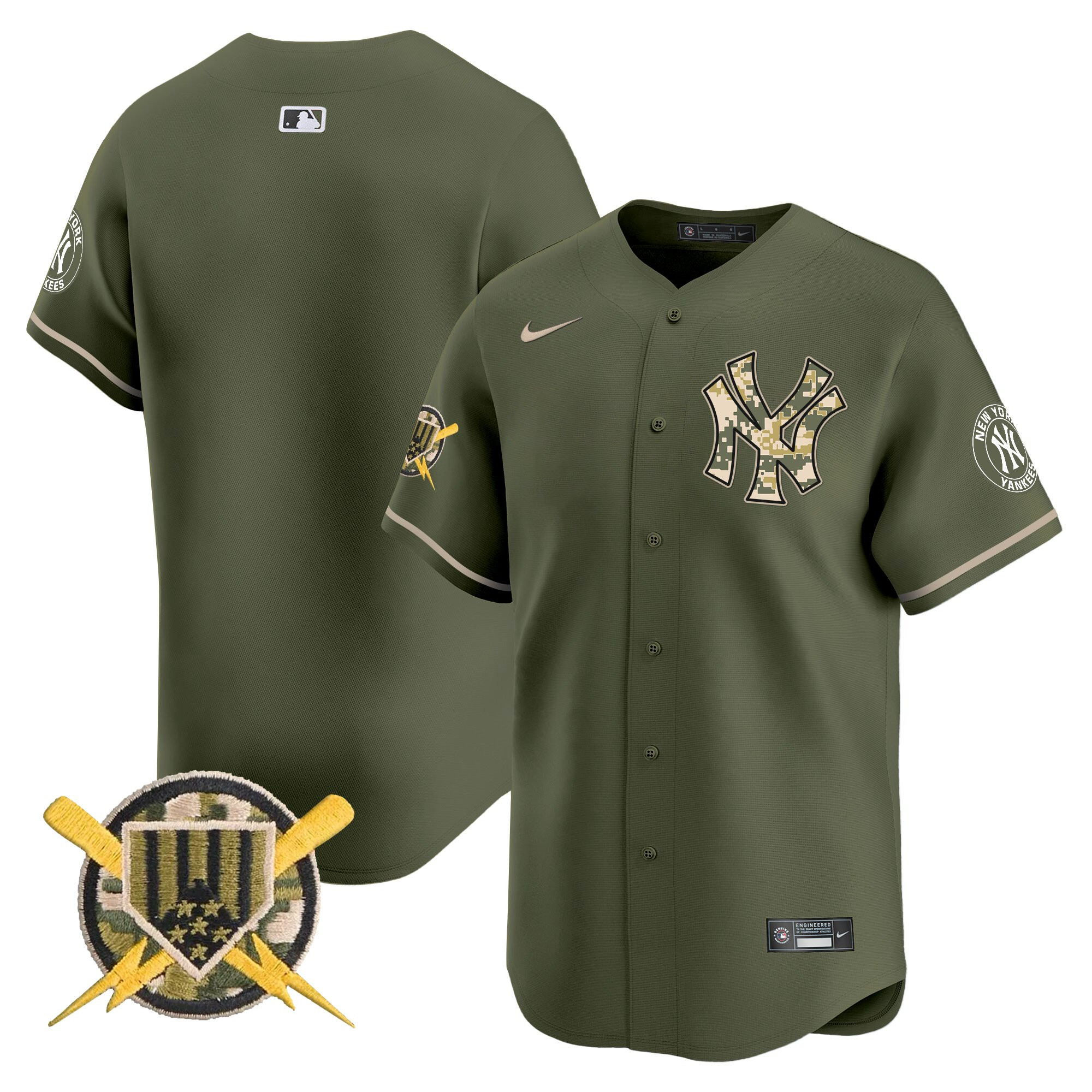 Men's New York Yankees Armed Forces Day Vapor Premier Limited Jersey - All Stitched