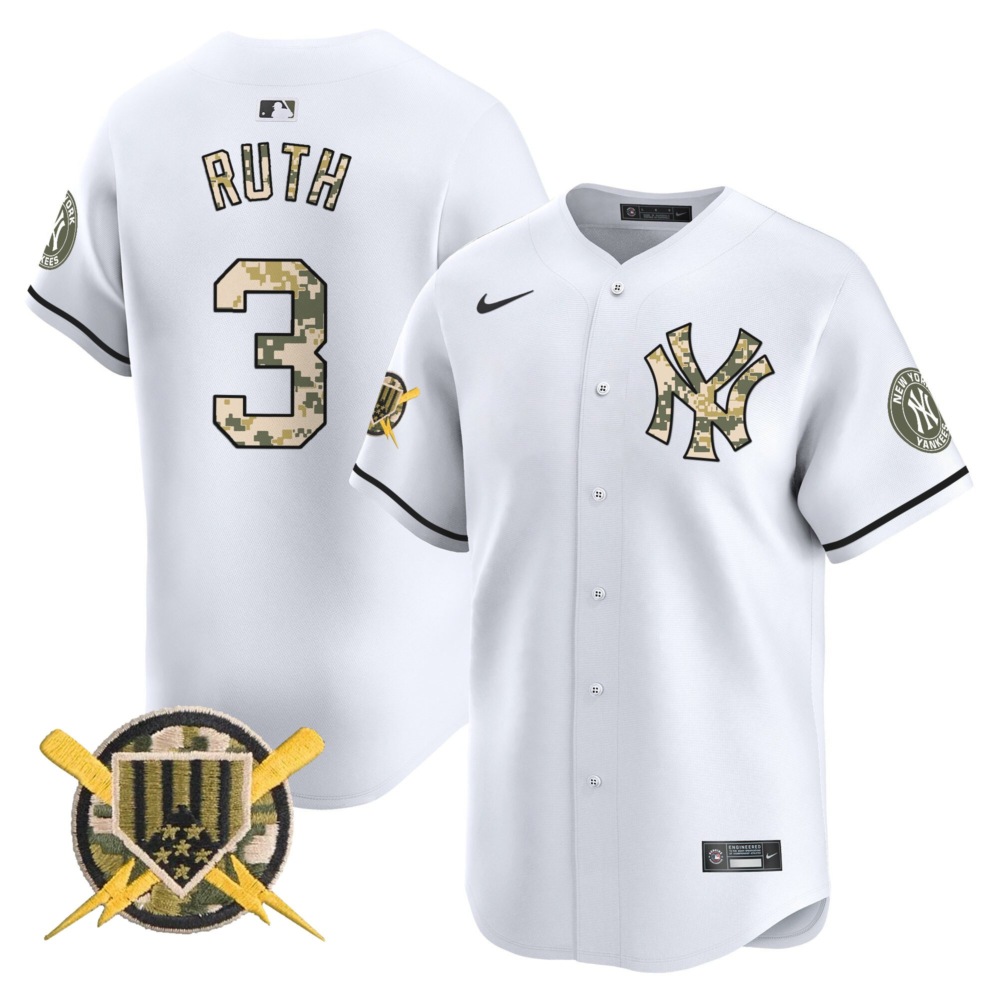 Men's New York Yankees Armed Forces Day Vapor Premier Limited Jersey - All Stitched