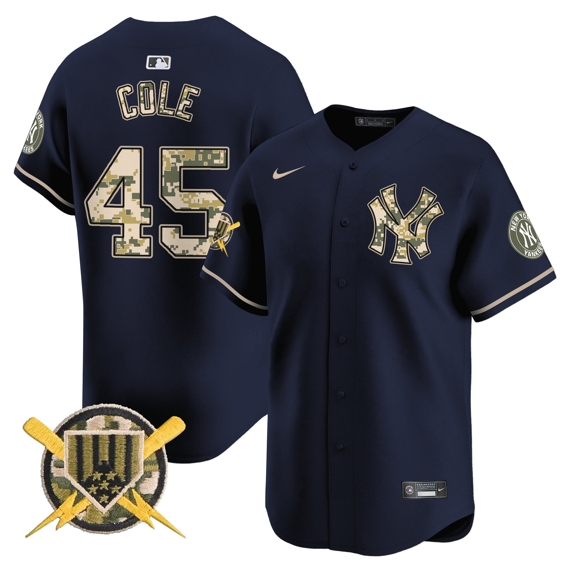 Men's New York Yankees Armed Forces Day Vapor Premier Limited Jersey - All Stitched