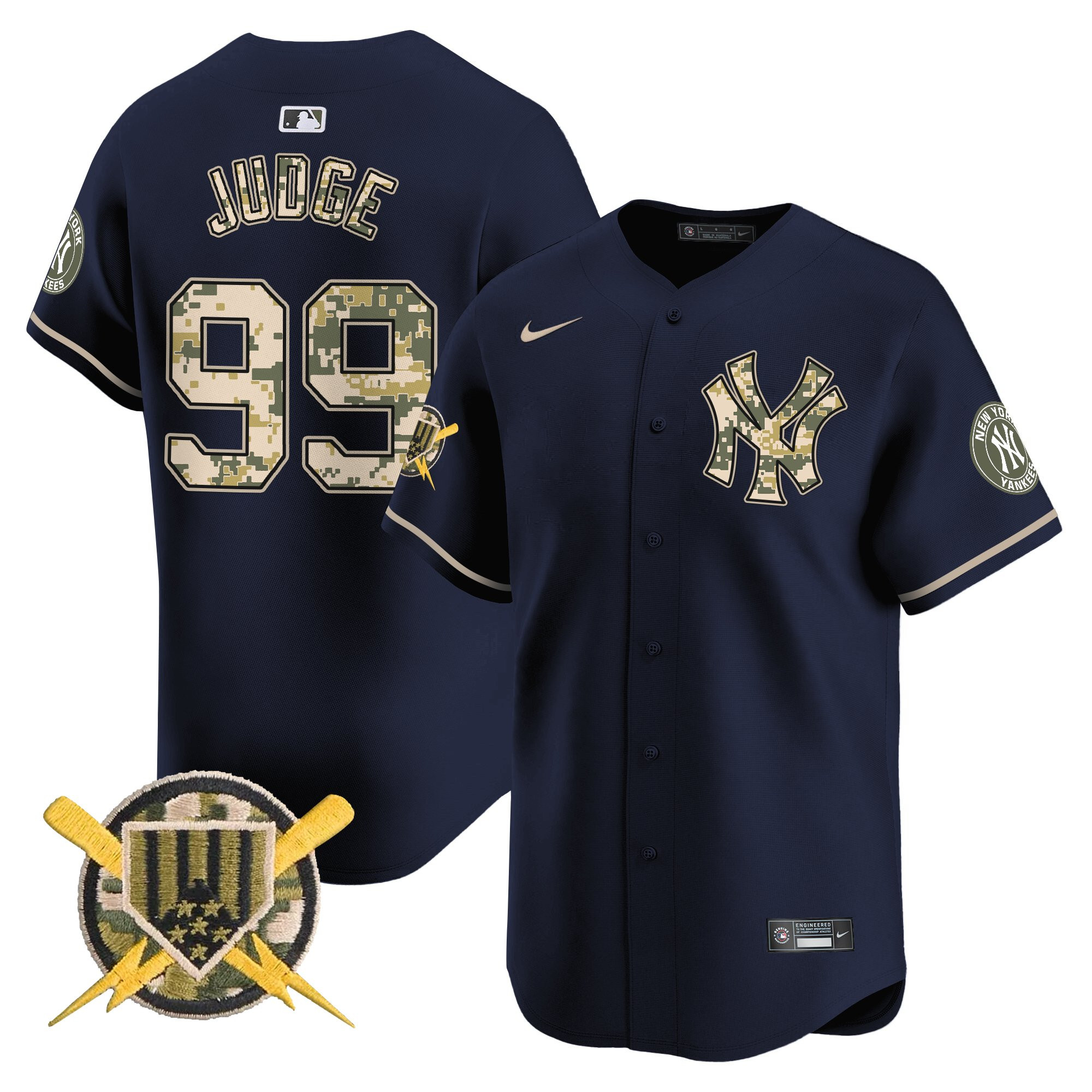 Men's New York Yankees Armed Forces Day Vapor Premier Limited Jersey - All Stitched