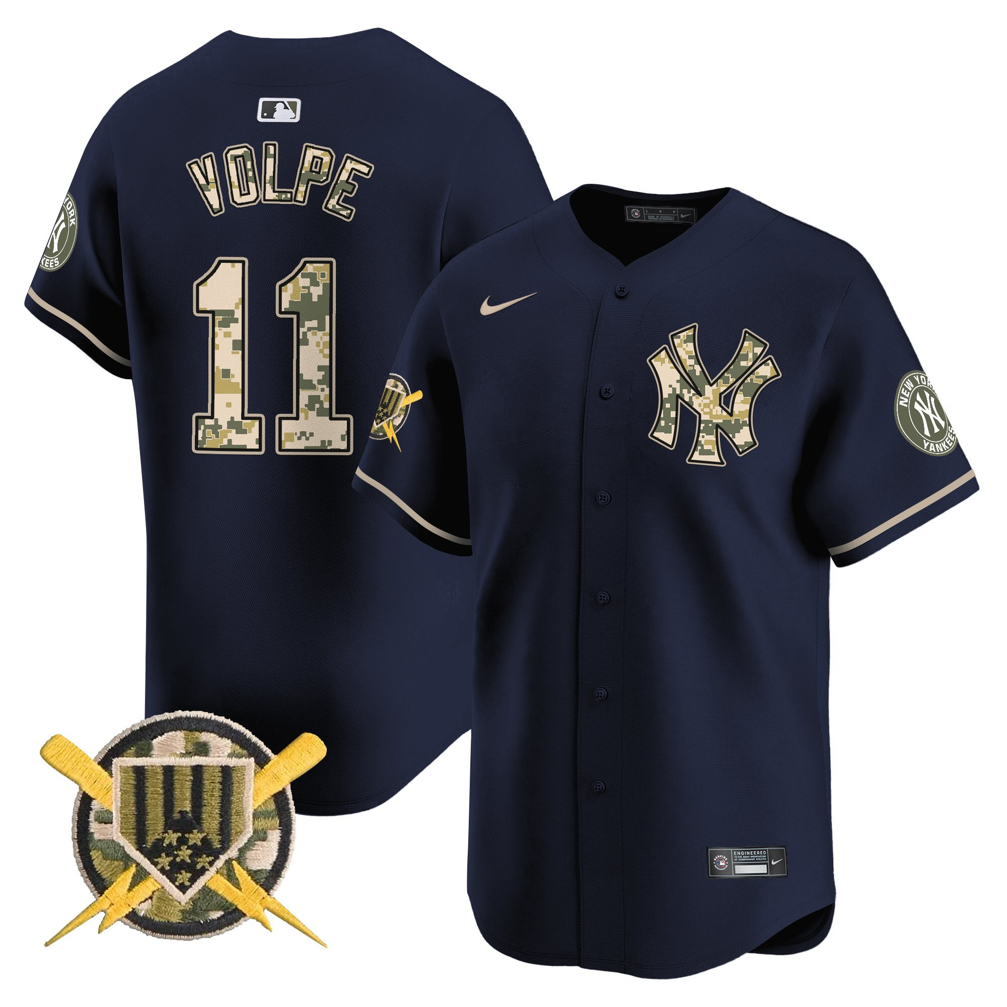 Men's New York Yankees Armed Forces Day Vapor Premier Limited Jersey - All Stitched