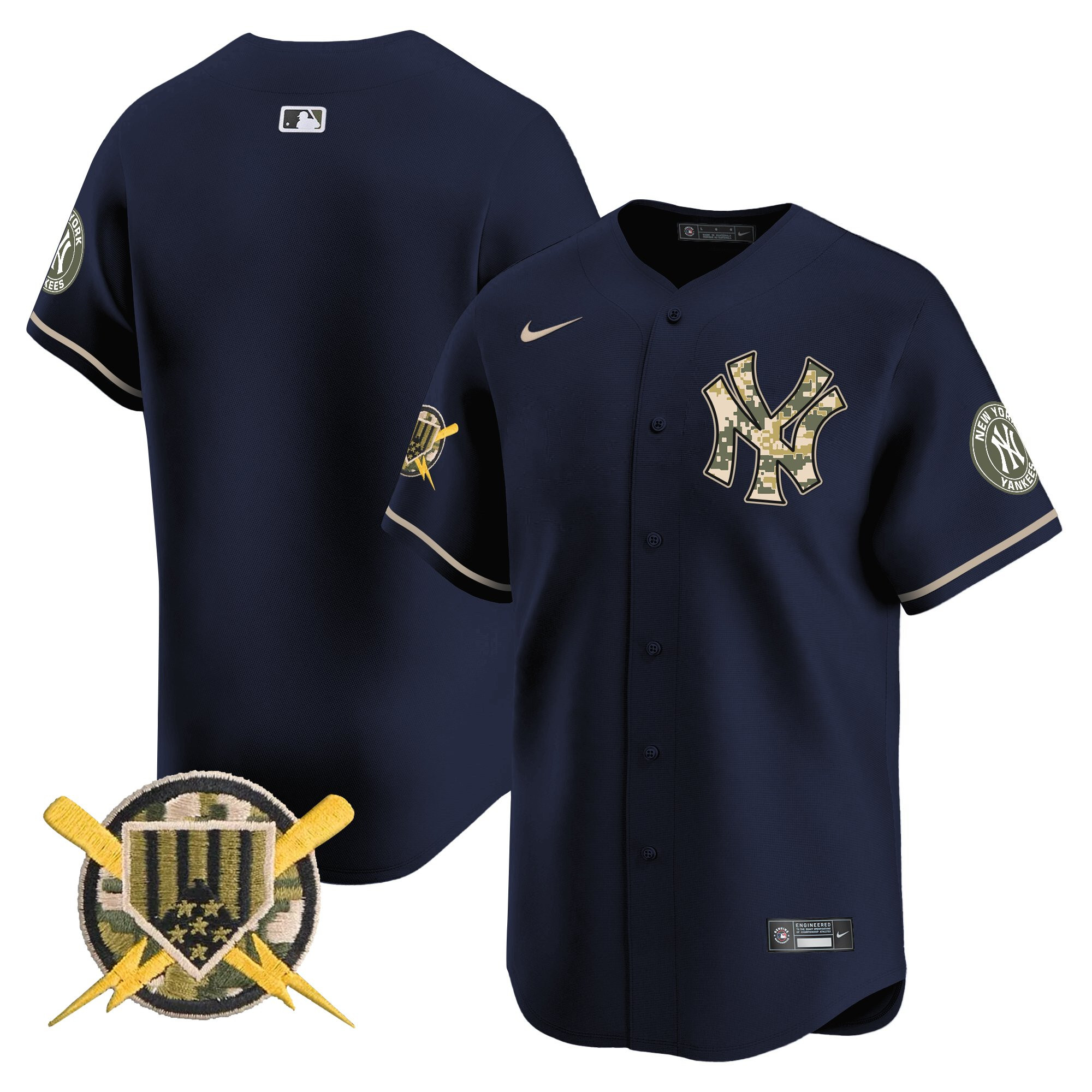 Men's New York Yankees Armed Forces Day Vapor Premier Limited Jersey - All Stitched