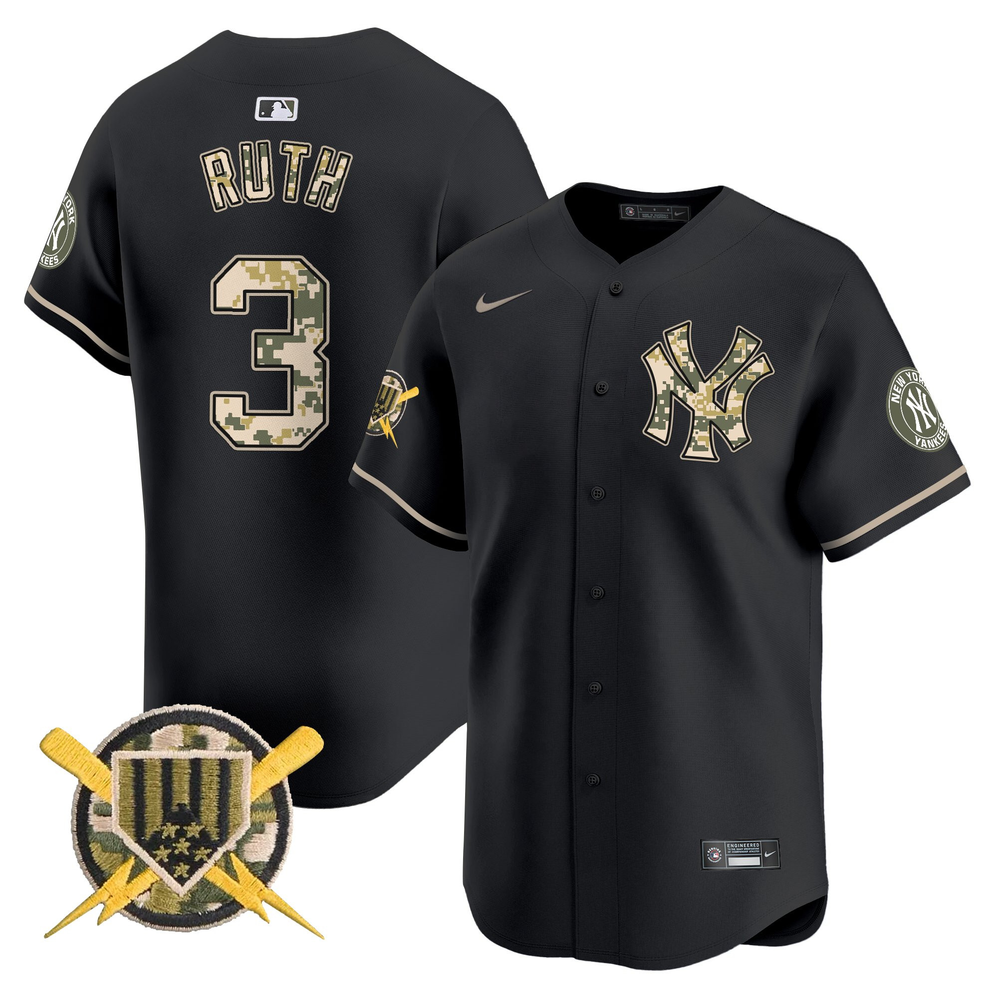 Men's New York Yankees Armed Forces Day Vapor Premier Limited Jersey - All Stitched